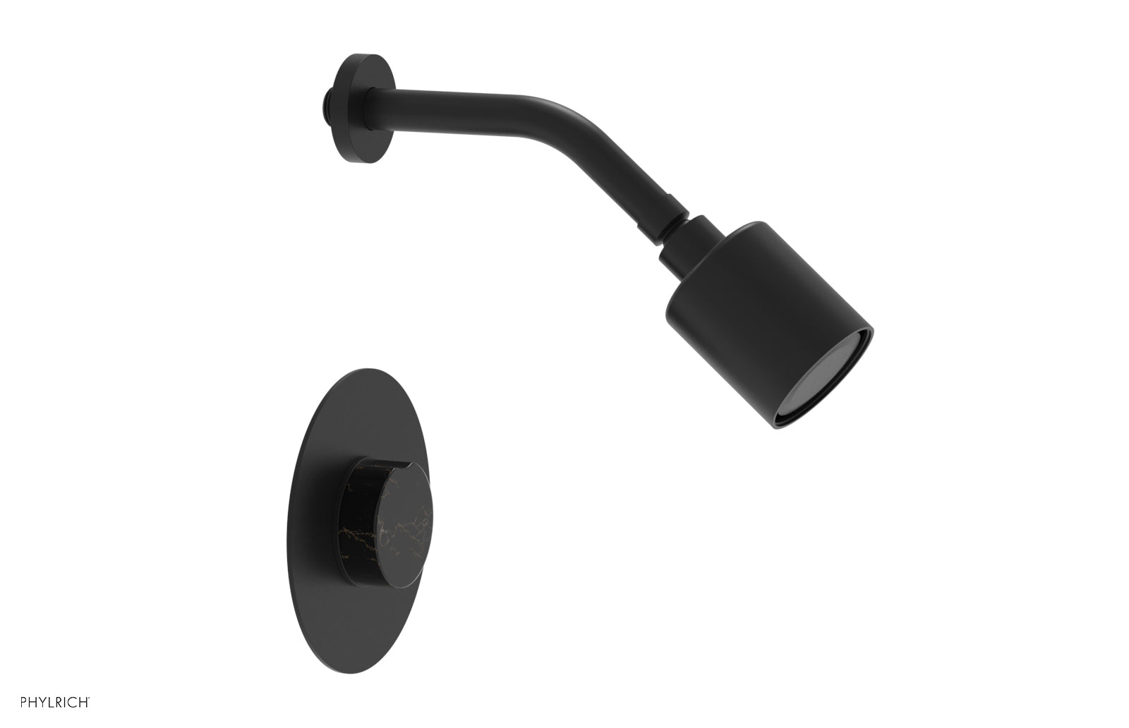 CIRC - Pressure Balance Shower Set - Black Marble Handle 250-23