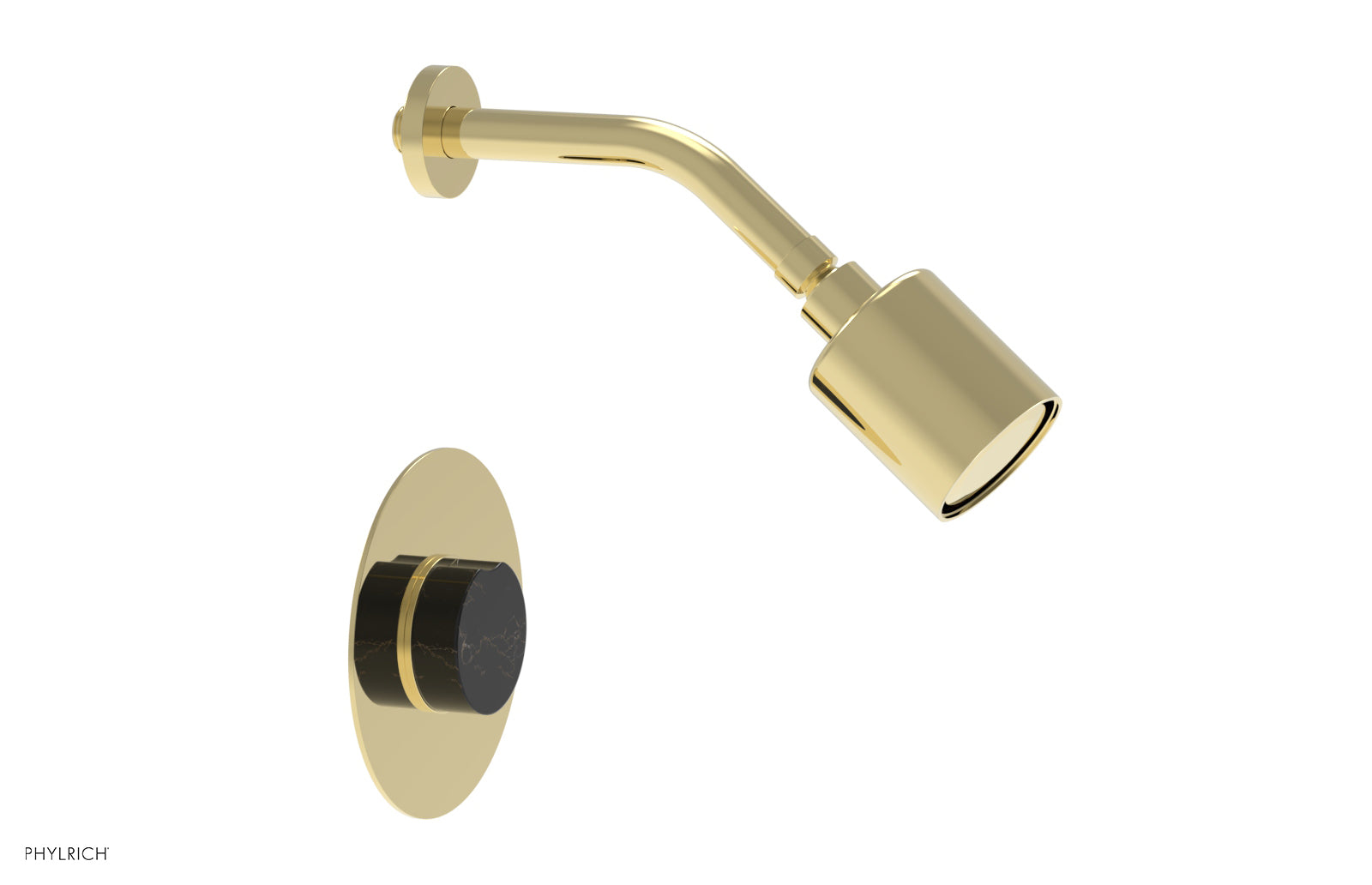 CIRC - Pressure Balance Shower Set - Black Marble Handle 250-23