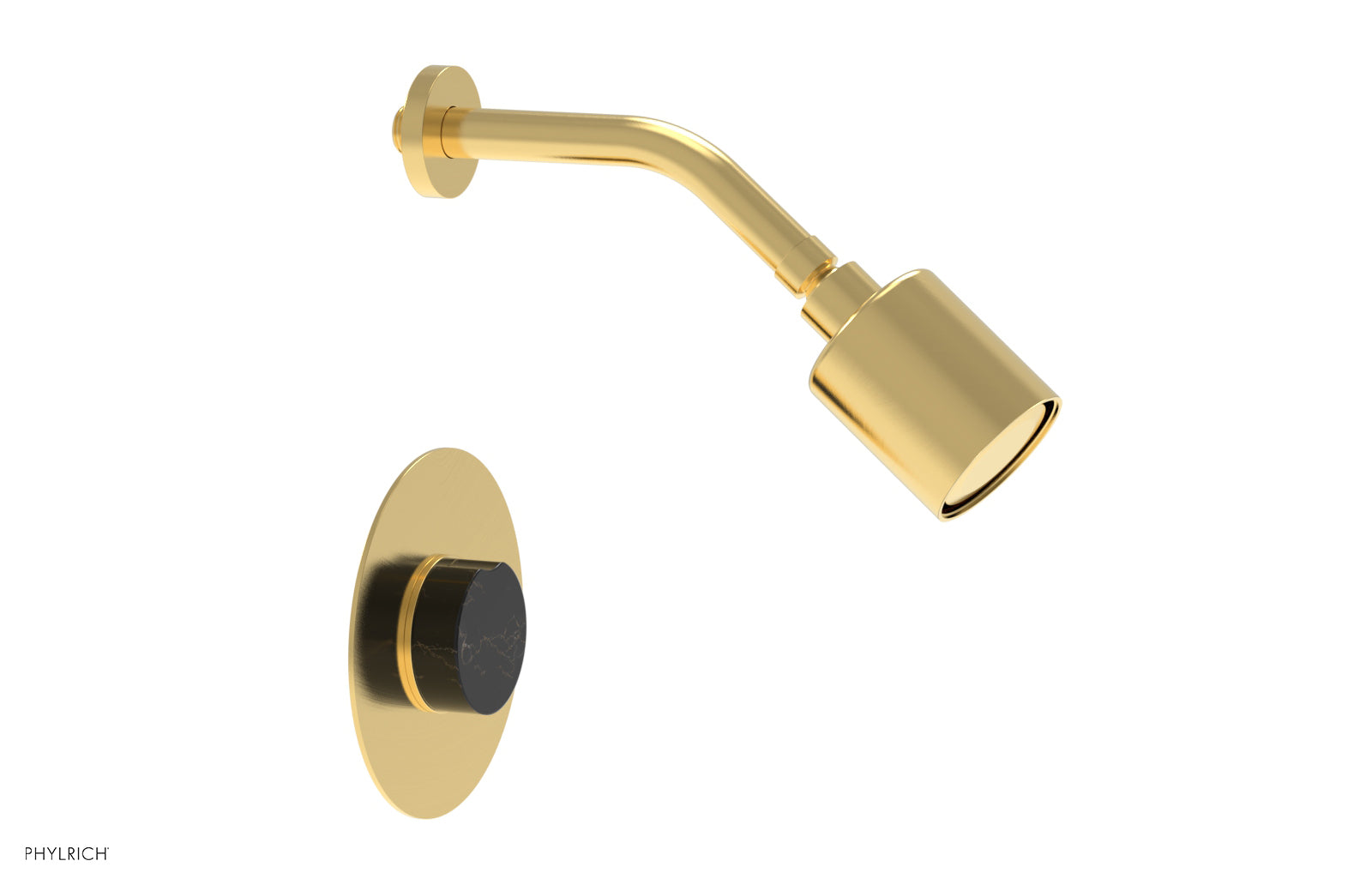 CIRC - Pressure Balance Shower Set - Black Marble Handle 250-23