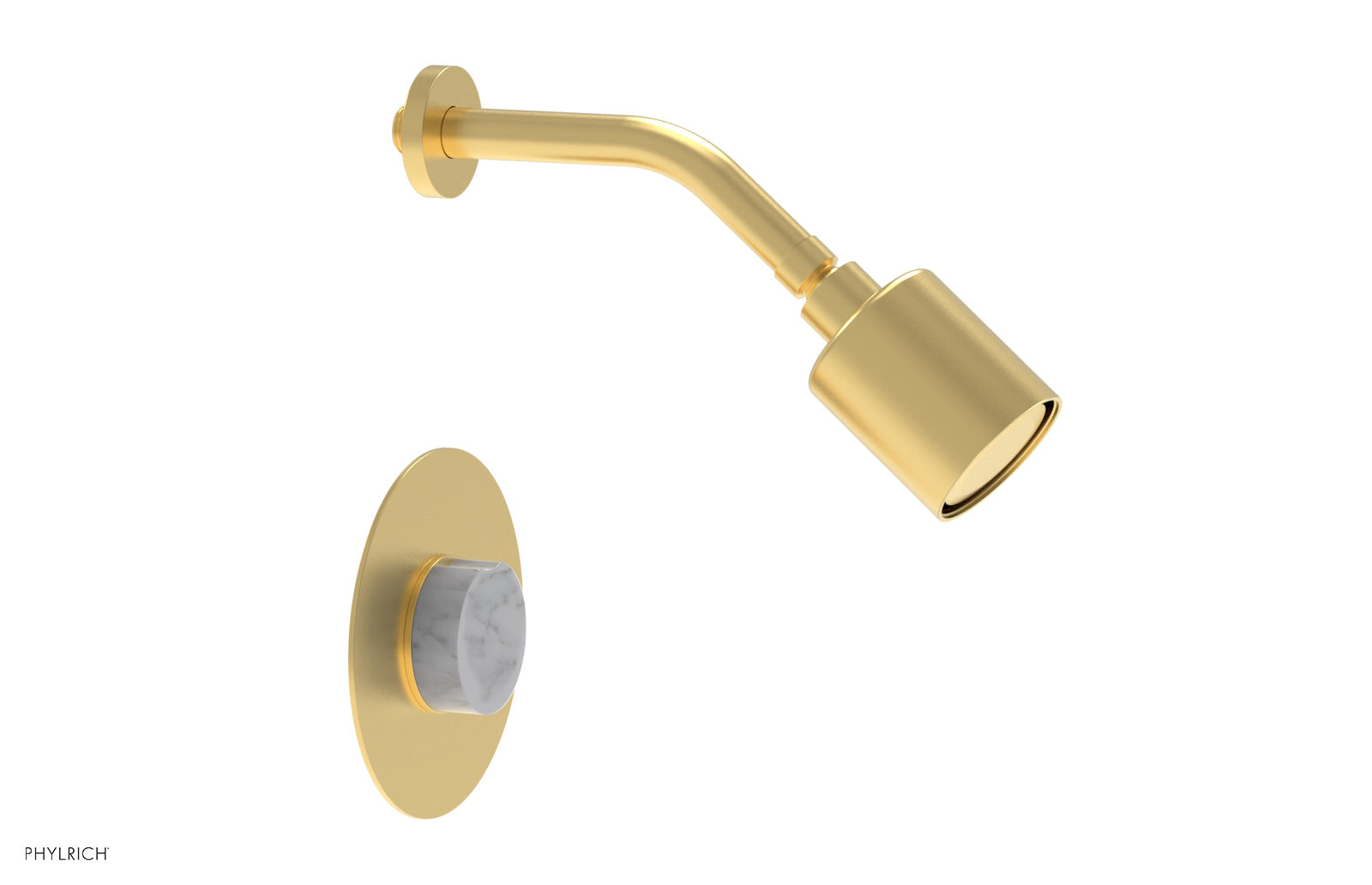 CIRC - Pressure Balance Shower Set - White Marble Handle 250-23