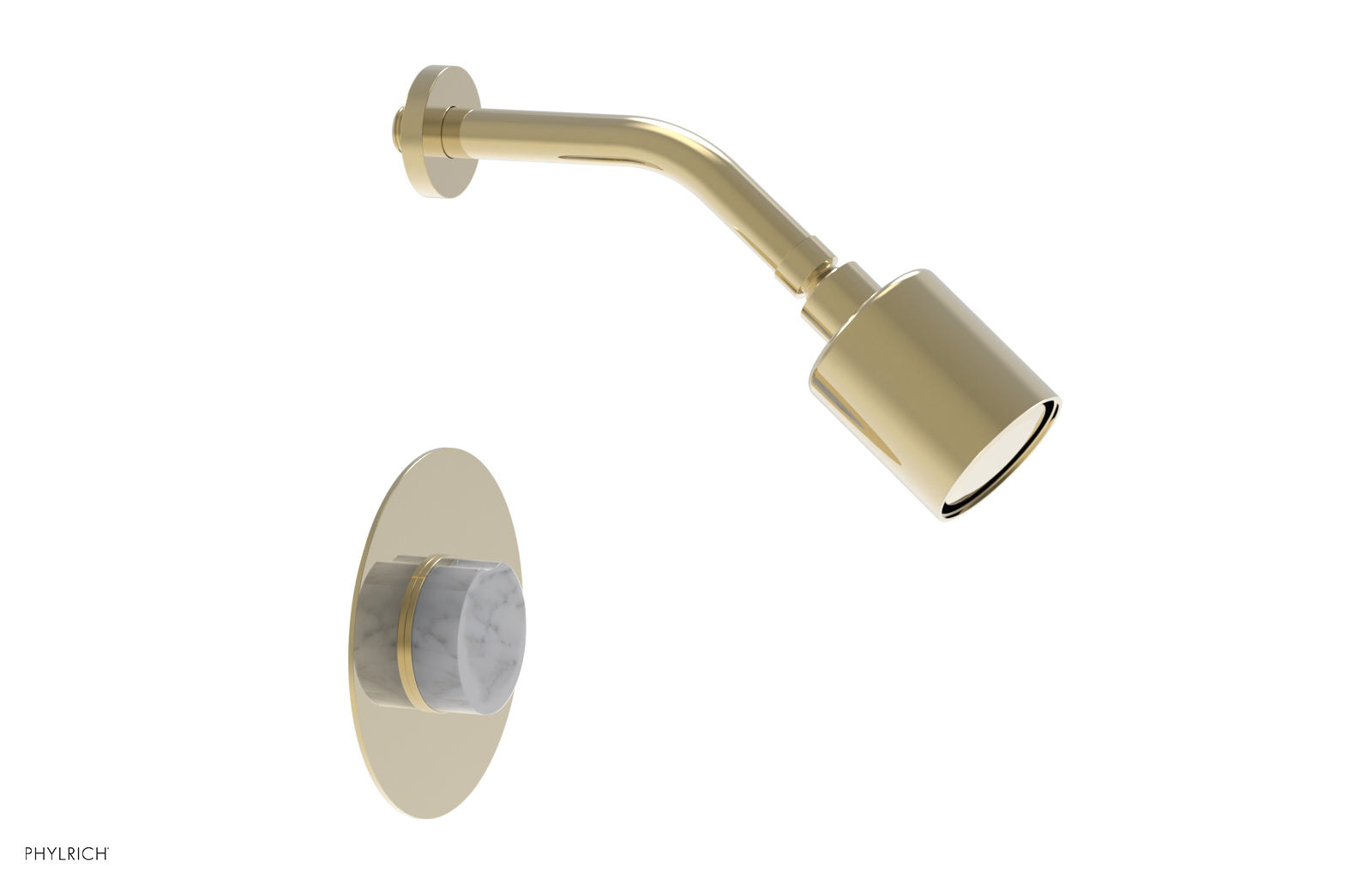 CIRC - Pressure Balance Shower Set - White Marble Handle 250-23