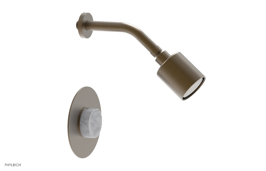 CIRC - Pressure Balance Shower Set - White Marble Handle 250-23