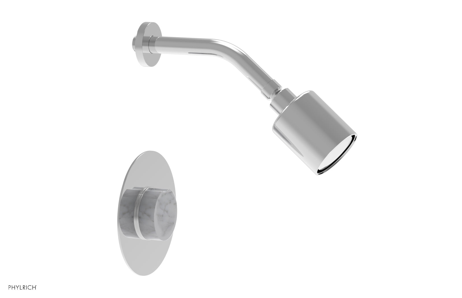 CIRC - Pressure Balance Shower Set - White Marble Handle 250-23
