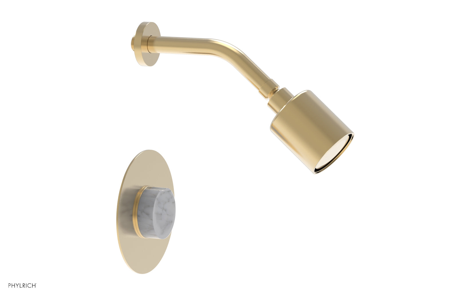 CIRC - Pressure Balance Shower Set - White Marble Handle 250-23