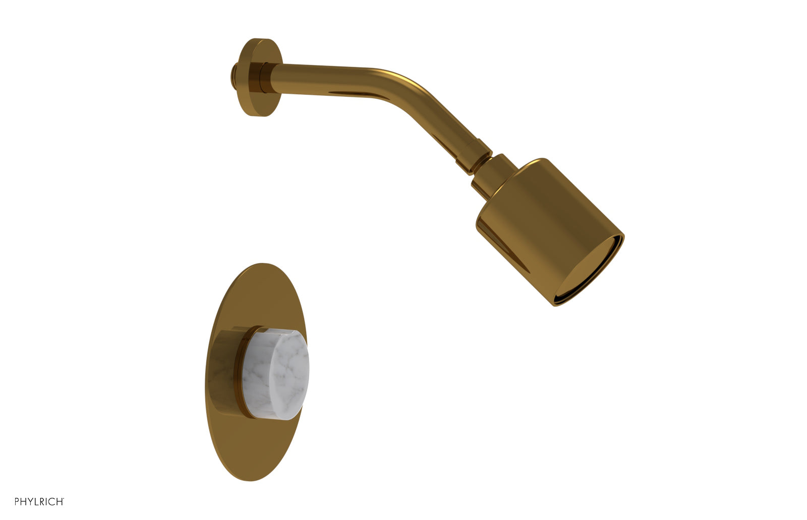 CIRC - Pressure Balance Shower Set - White Marble Handle 250-23