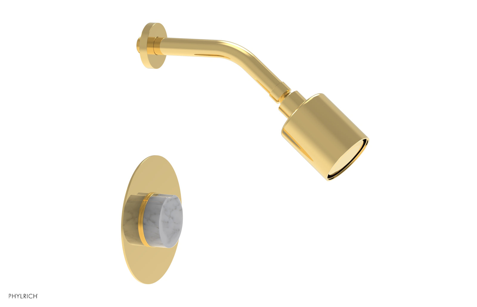 CIRC - Pressure Balance Shower Set - White Marble Handle 250-23