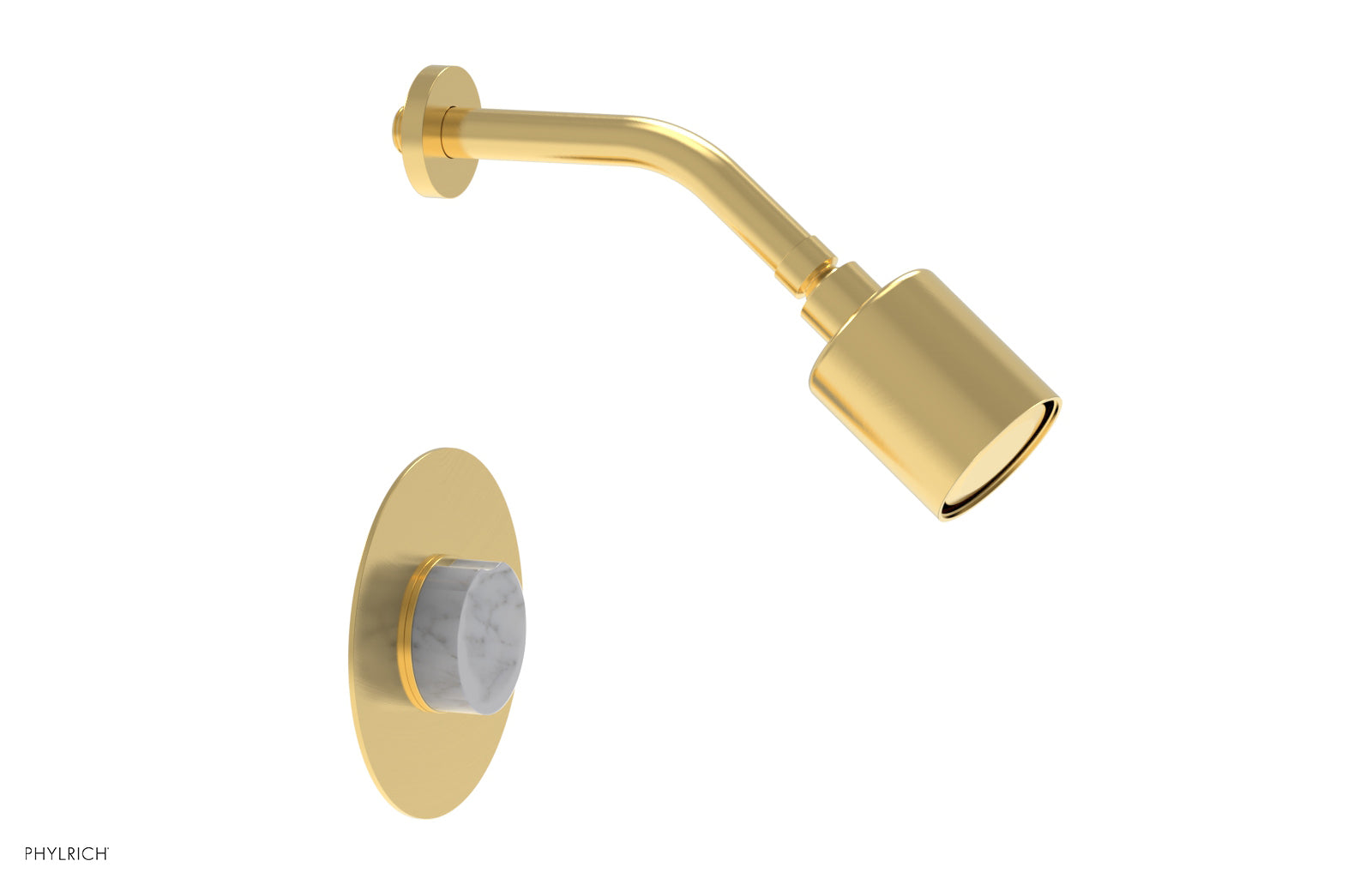 CIRC - Pressure Balance Shower Set - White Marble Handle 250-23