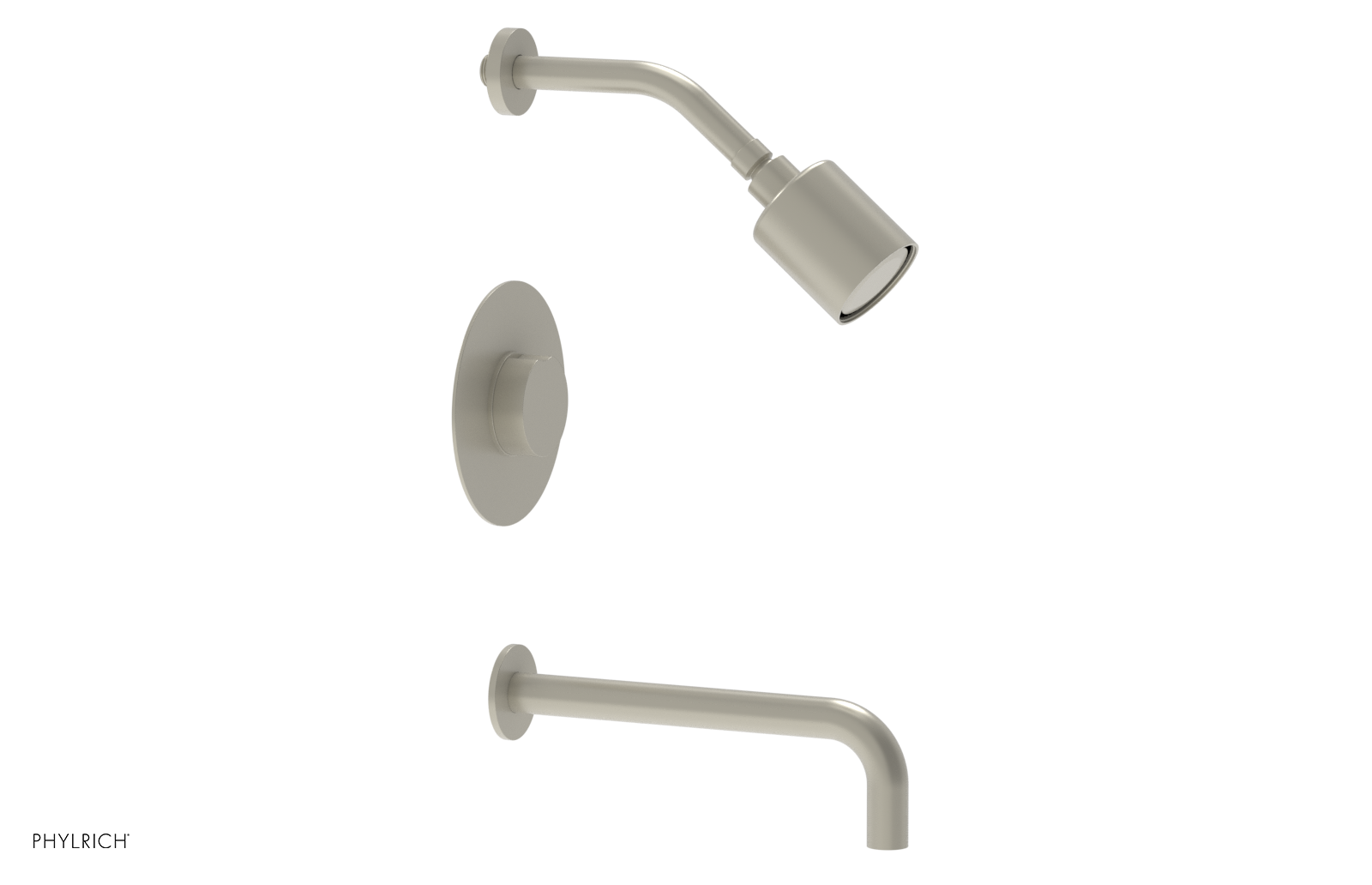 CIRC 10" Pressure Balance Tub and Shower Set - Round Handle 250-26-10