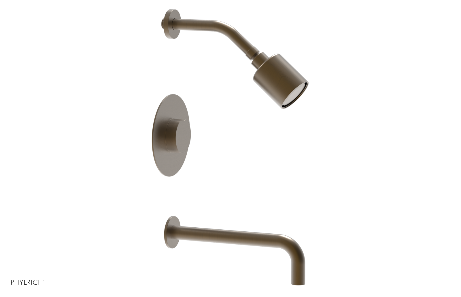 CIRC 10" Pressure Balance Tub and Shower Set - Round Handle 250-26-10