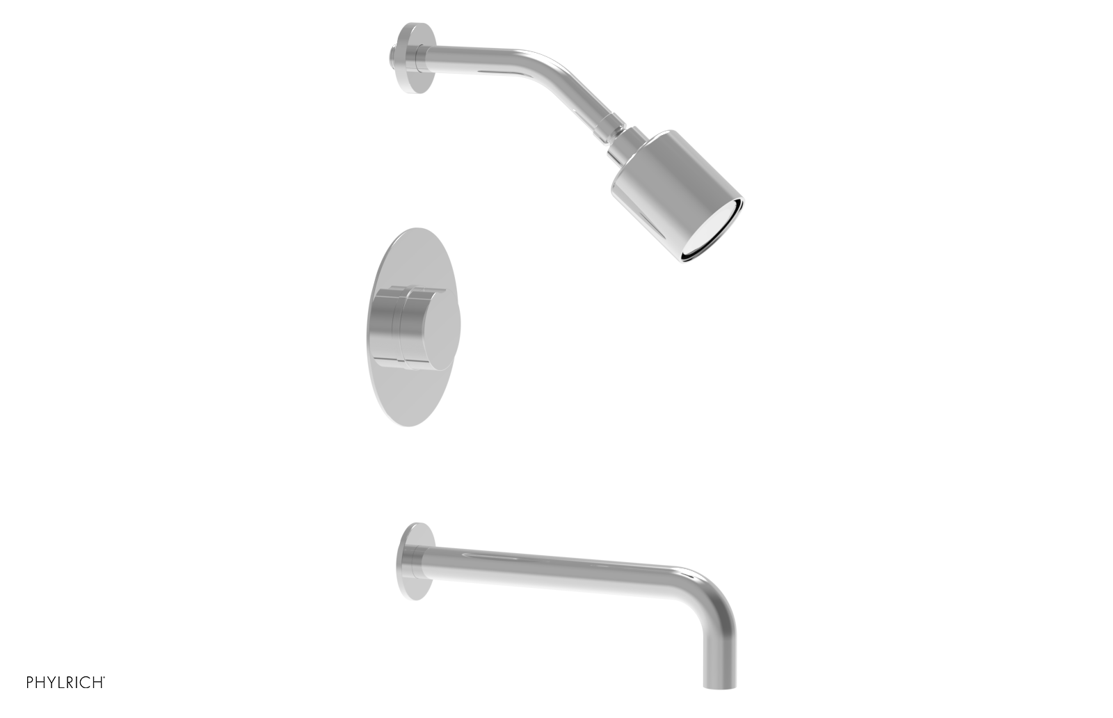 CIRC 10" Pressure Balance Tub and Shower Set - Round Handle 250-26-10