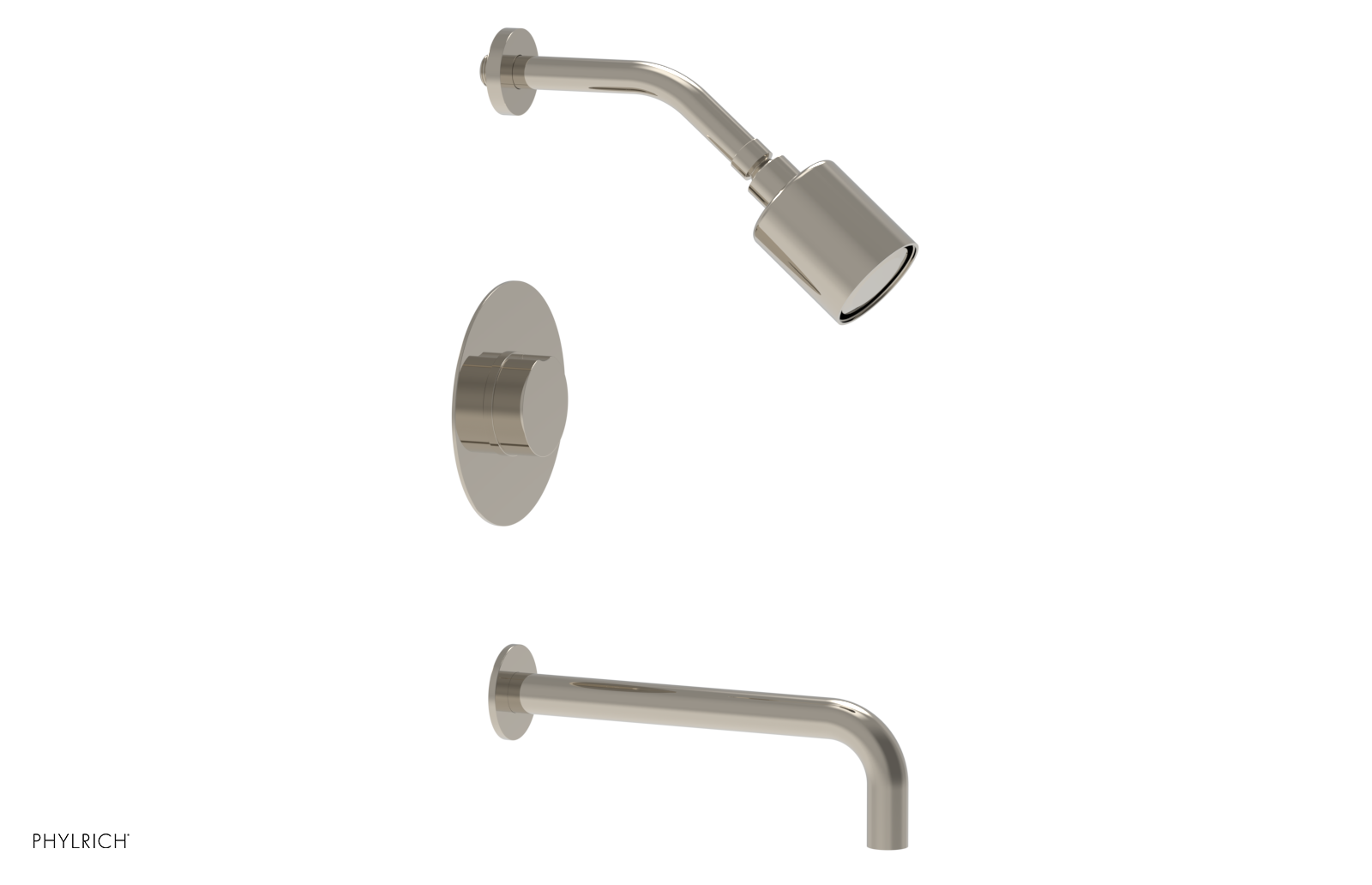 CIRC 10" Pressure Balance Tub and Shower Set - Round Handle 250-26-10