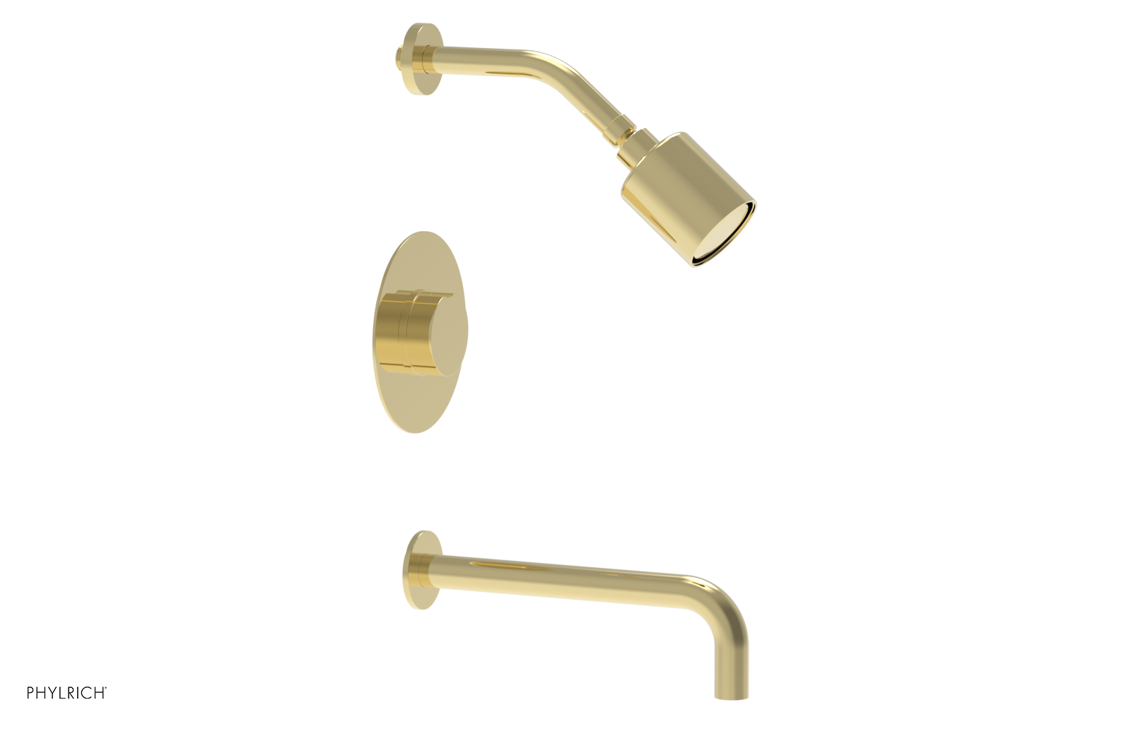 CIRC 10" Pressure Balance Tub and Shower Set - Round Handle 250-26-10