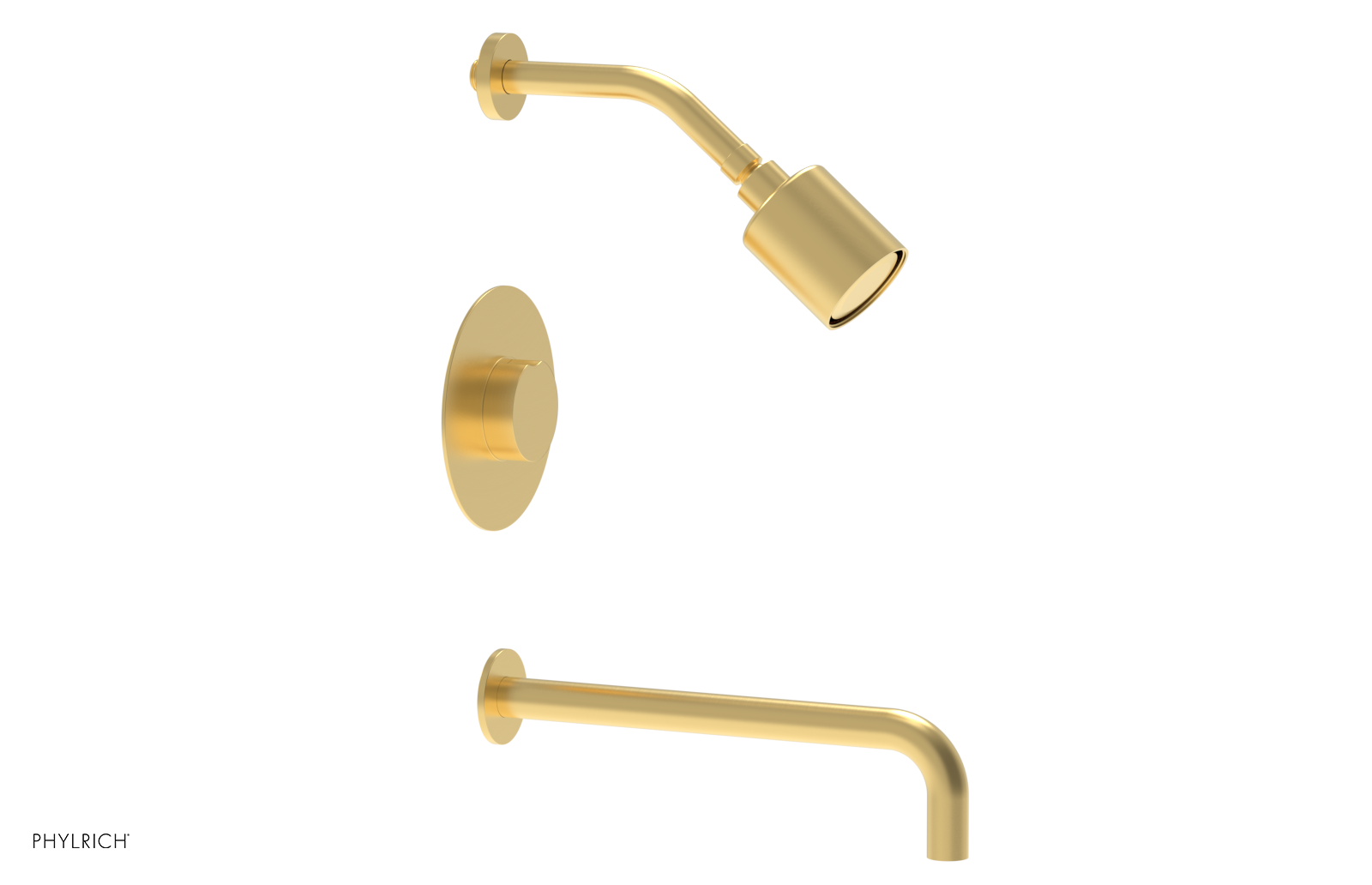 CIRC 12" Pressure Balance Tub and Shower Set - Round Handle 250-26-12