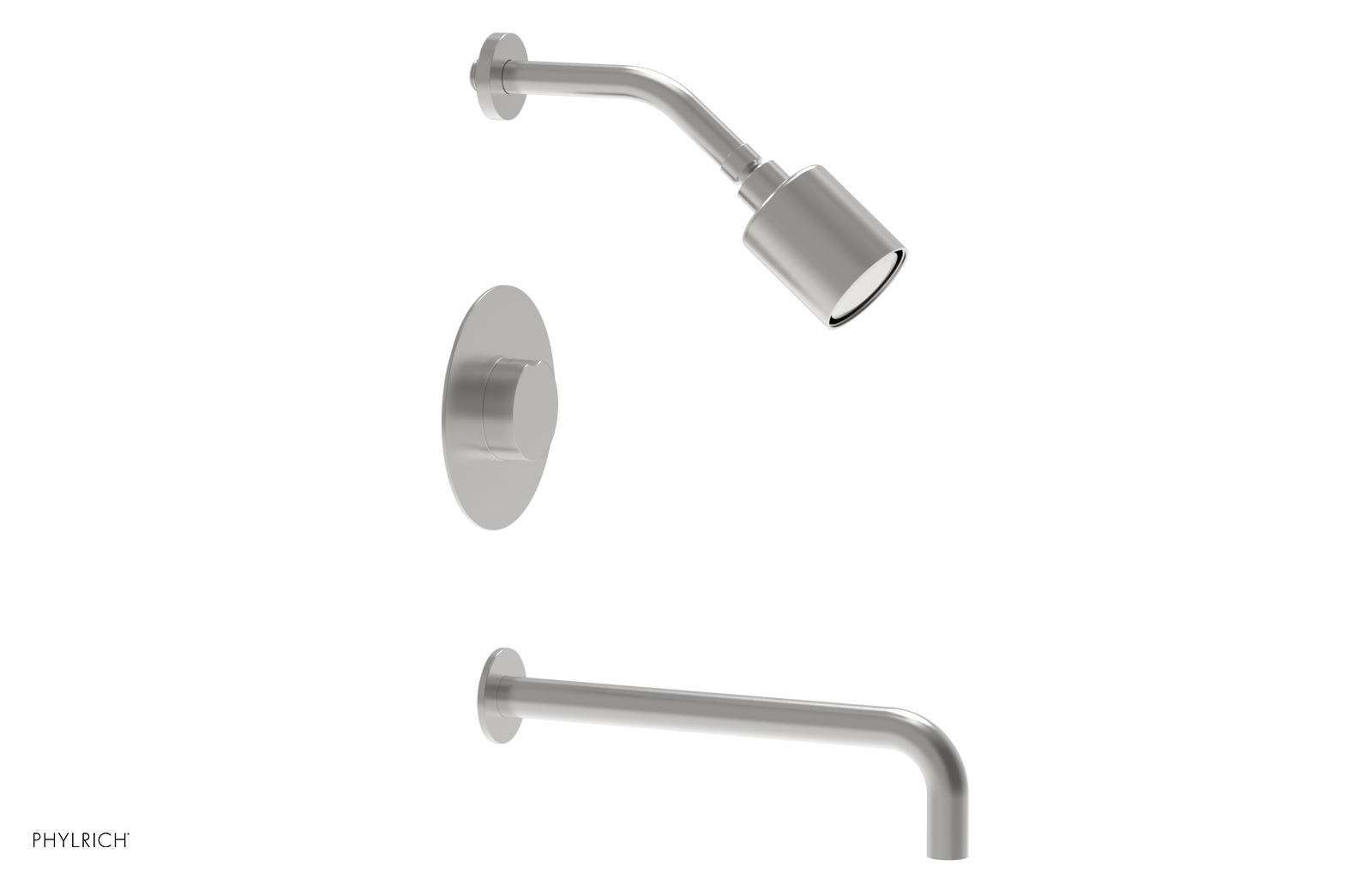 CIRC 12" Pressure Balance Tub and Shower Set - Round Handle 250-26-12