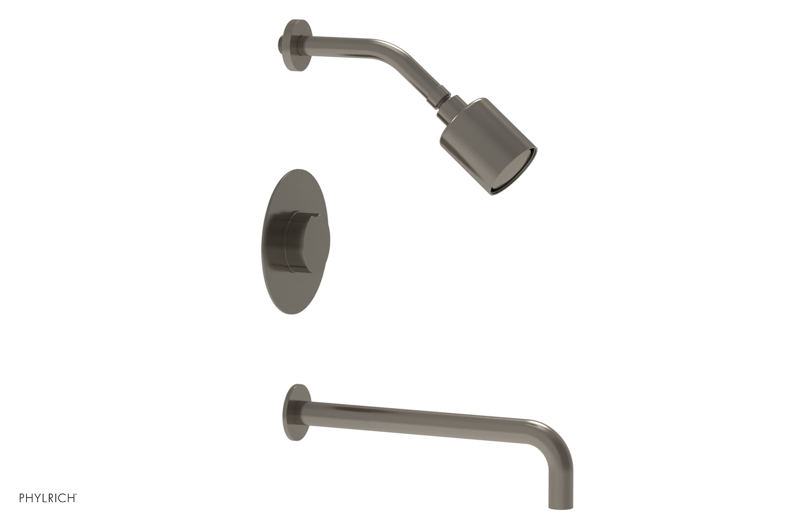 CIRC 12" Pressure Balance Tub and Shower Set - Round Handle 250-26-12