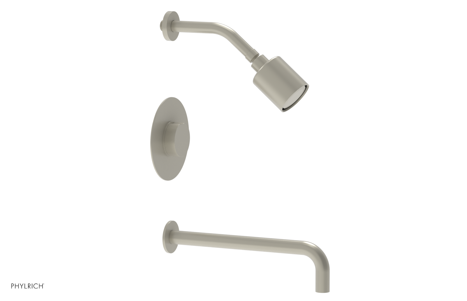 CIRC 12" Pressure Balance Tub and Shower Set - Round Handle 250-26-12