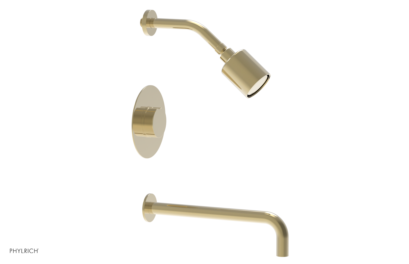 CIRC 12" Pressure Balance Tub and Shower Set - Round Handle 250-26-12
