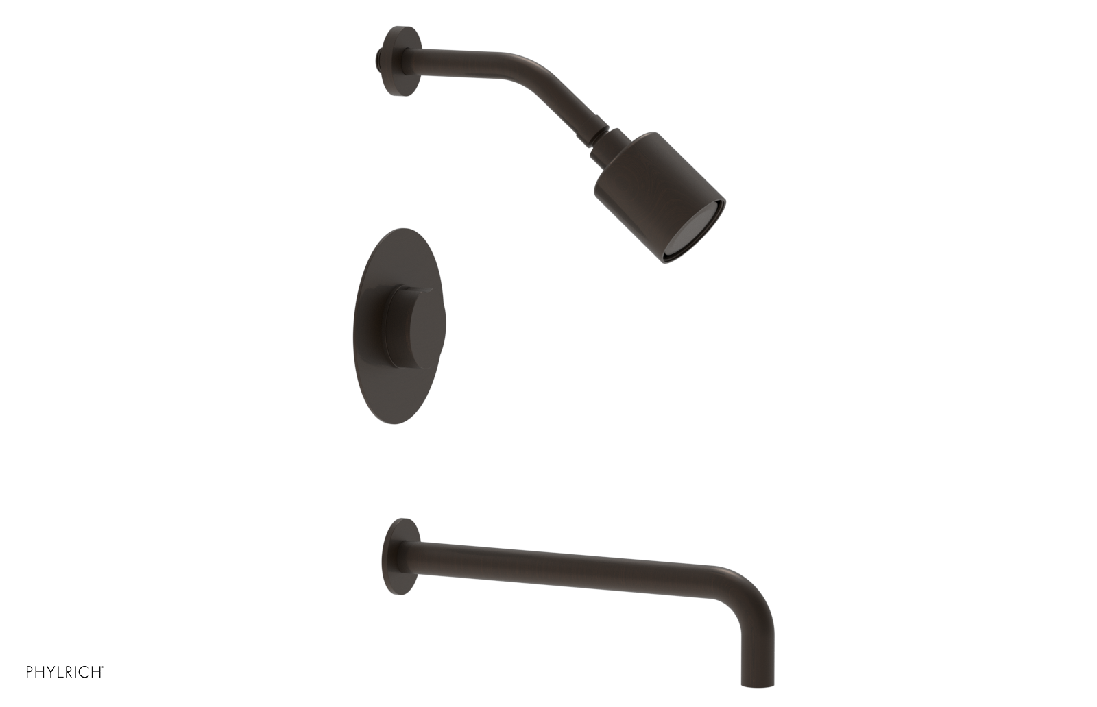 CIRC 12" Pressure Balance Tub and Shower Set - Round Handle 250-26-12