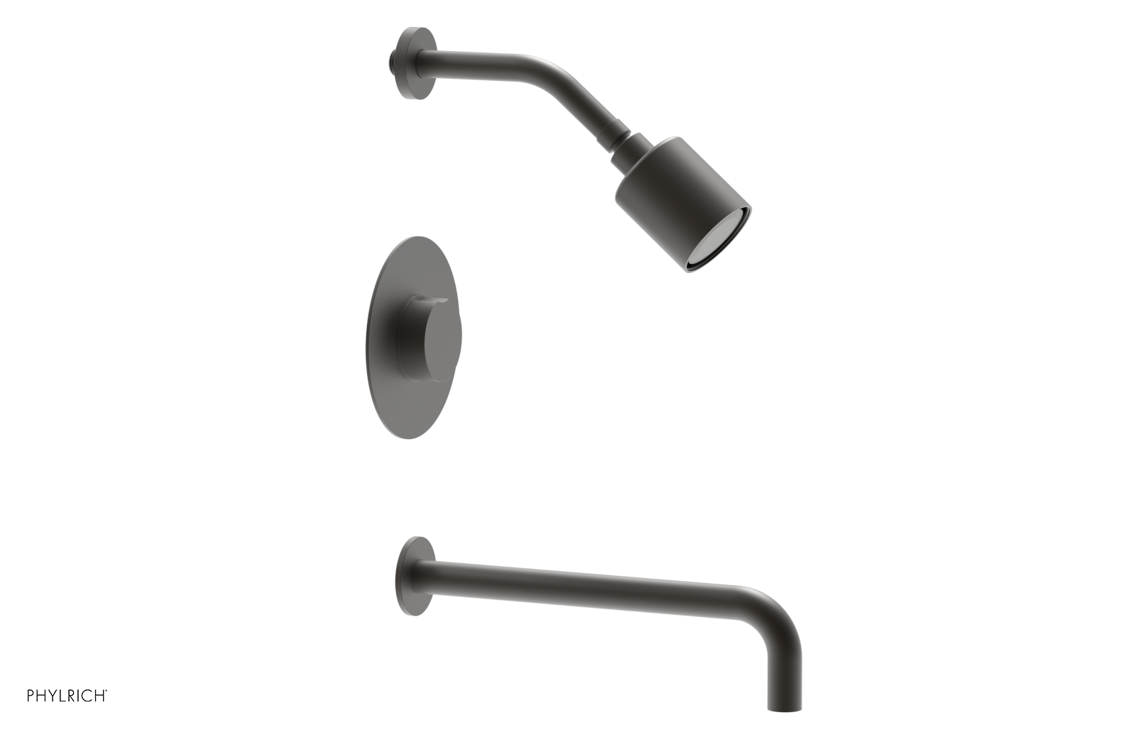 CIRC 12" Pressure Balance Tub and Shower Set - Round Handle 250-26-12