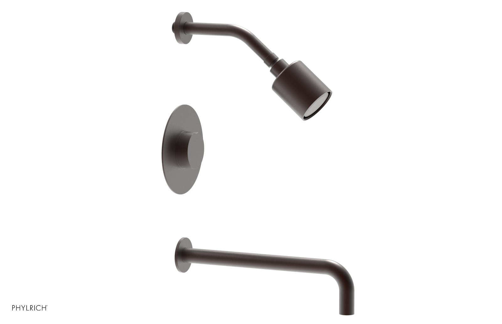 CIRC 12" Pressure Balance Tub and Shower Set - Round Handle 250-26-12