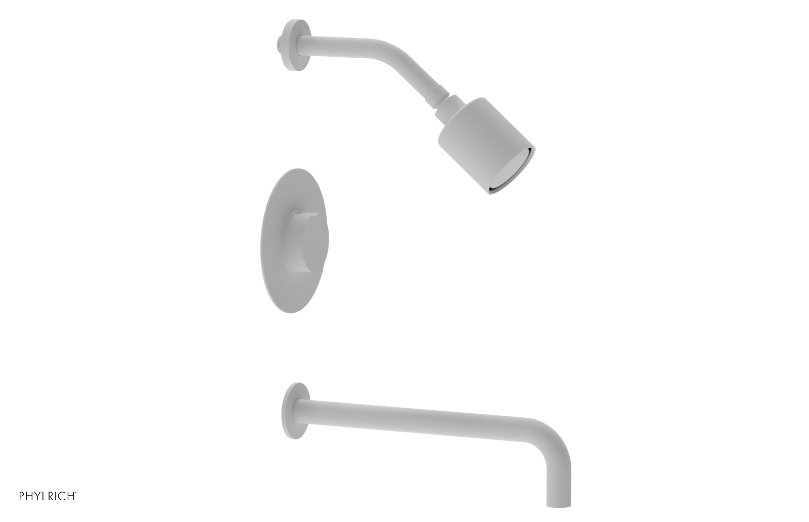 CIRC 12" Pressure Balance Tub and Shower Set - Round Handle 250-26-12