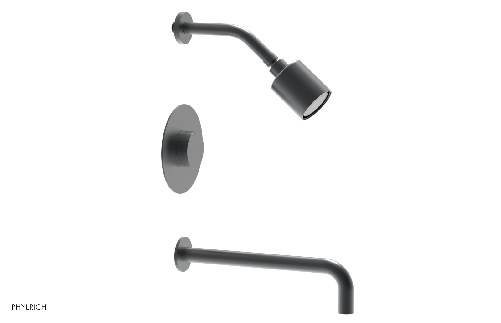 CIRC 12" Pressure Balance Tub and Shower Set - Round Handle 250-26-12