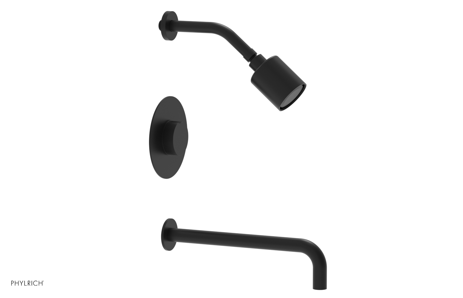 CIRC 12" Pressure Balance Tub and Shower Set - Round Handle 250-26-12