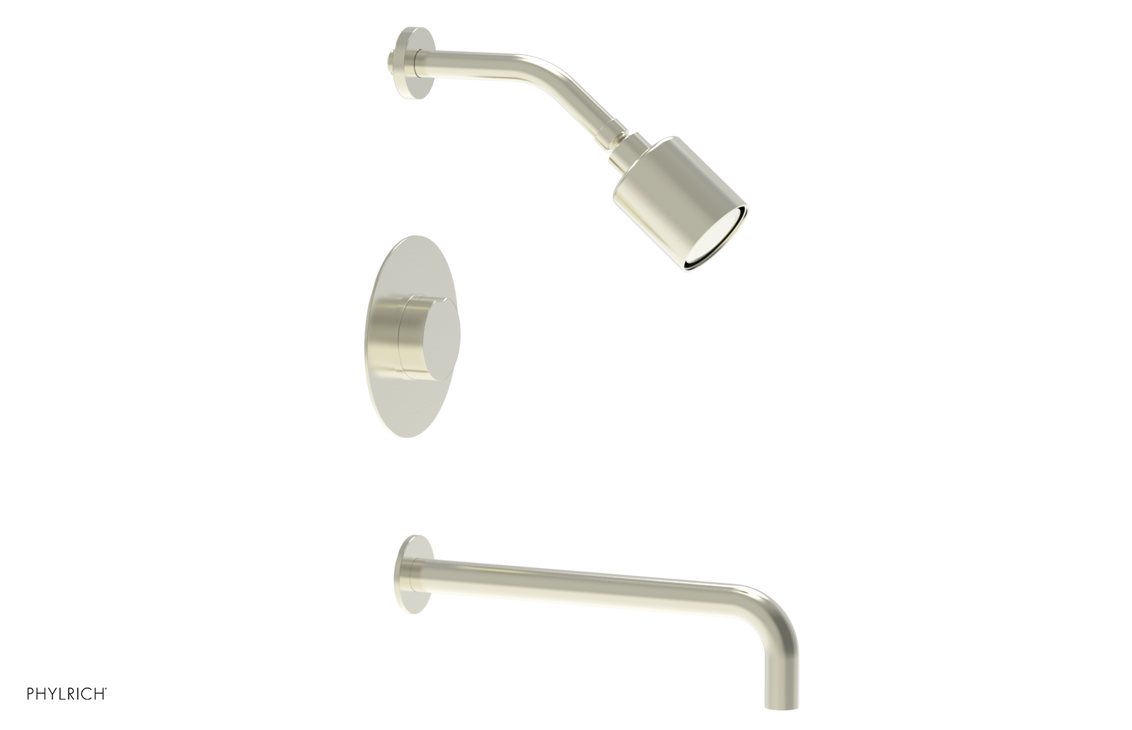 CIRC 12" Pressure Balance Tub and Shower Set - Round Handle 250-26-12