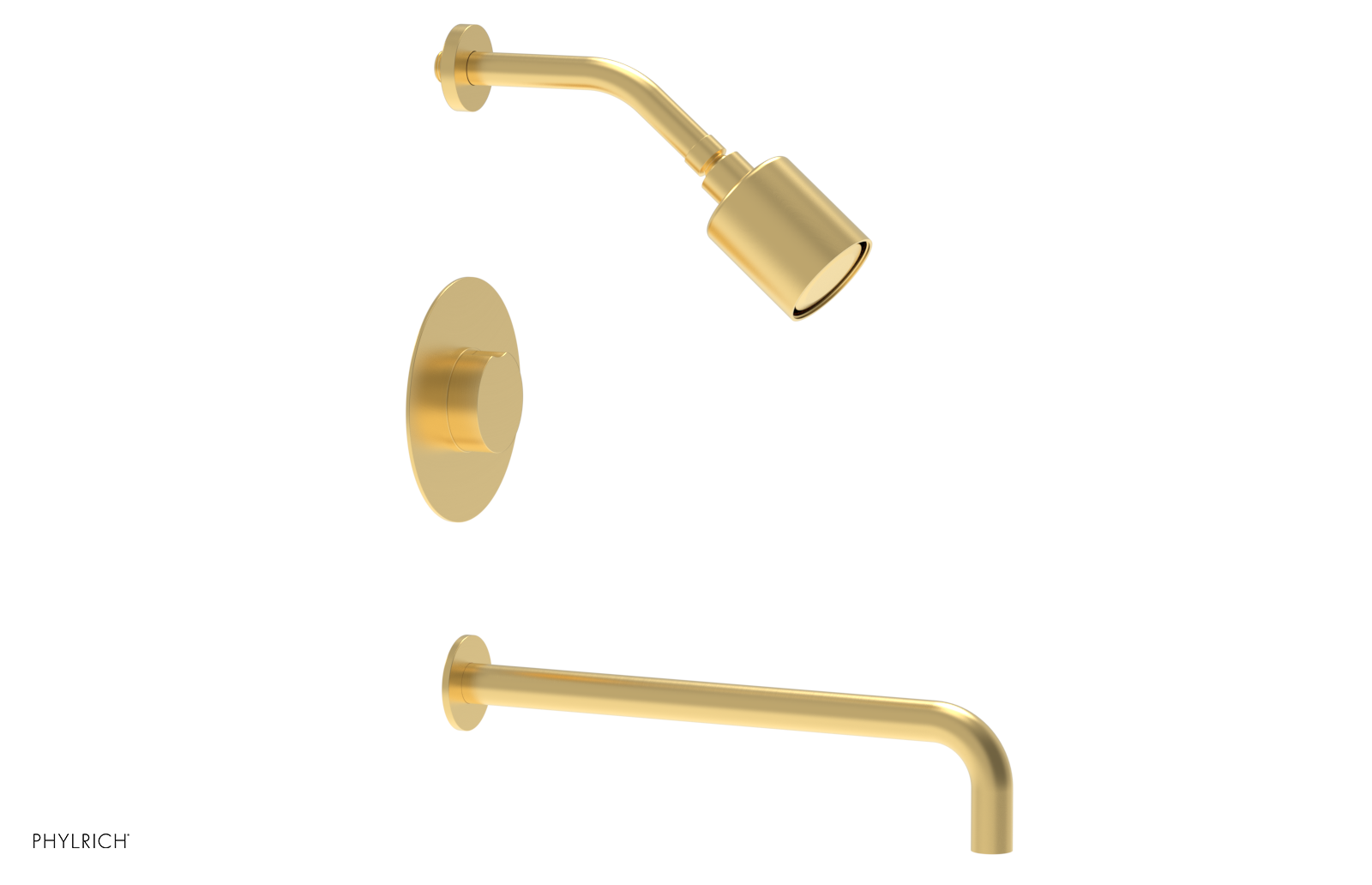 CIRC 14" Pressure Balance Tub and Shower Set - Round Handle 250-26-14