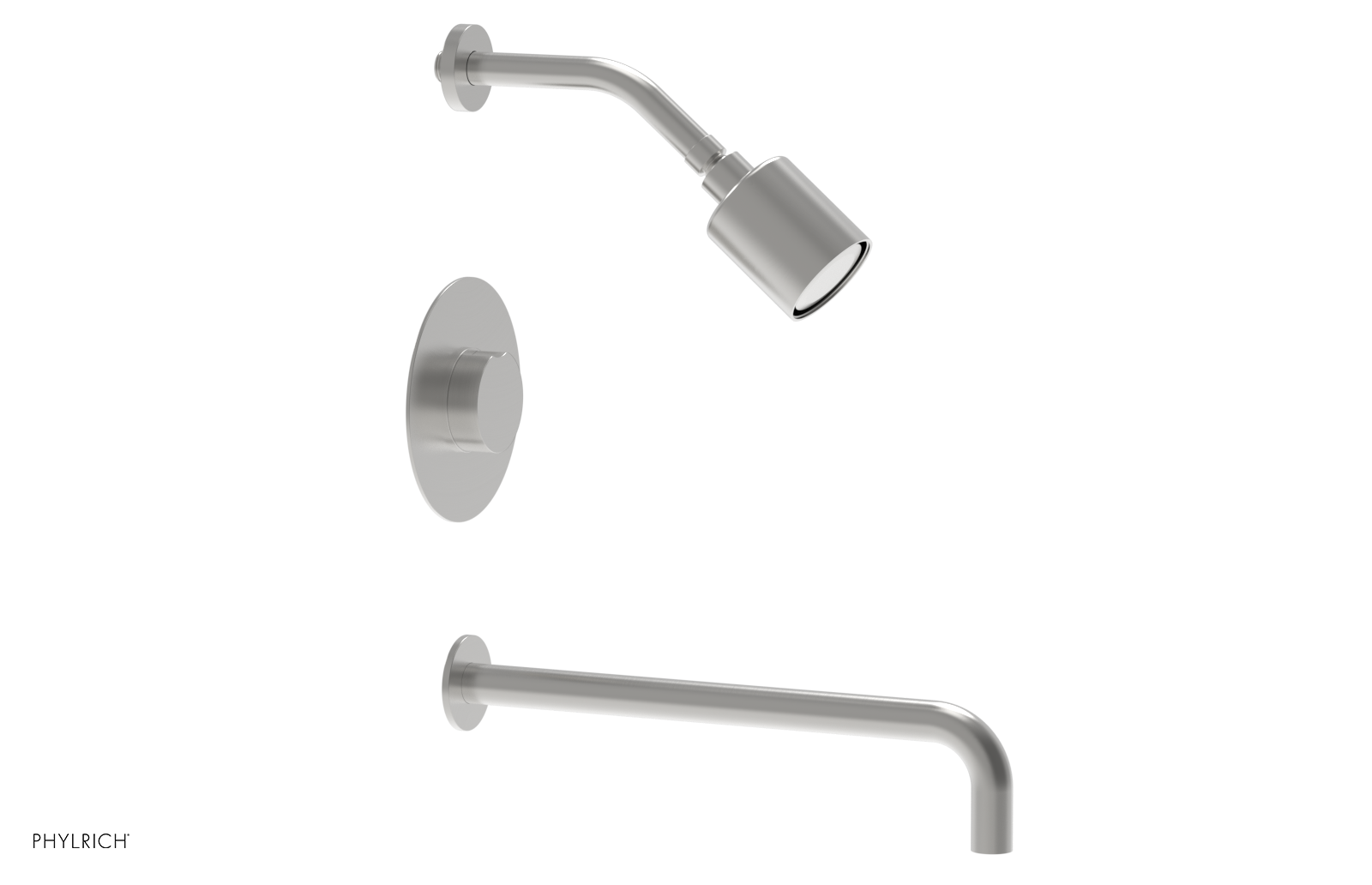 CIRC 14" Pressure Balance Tub and Shower Set - Round Handle 250-26-14