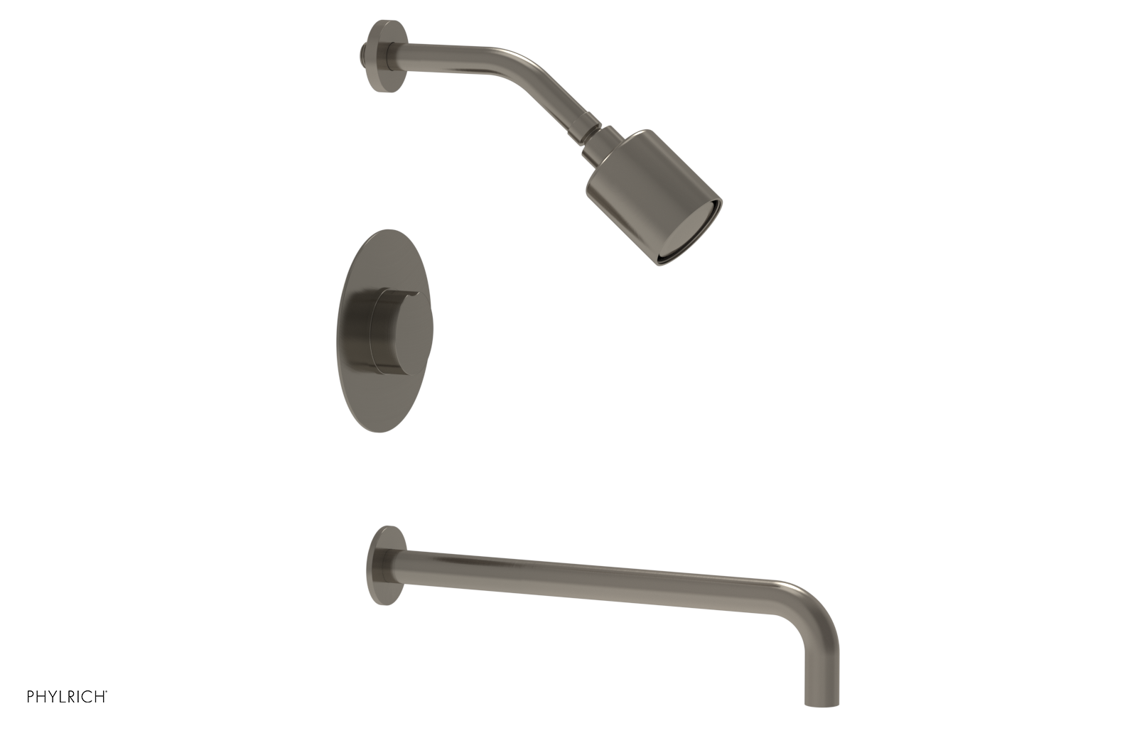CIRC 14" Pressure Balance Tub and Shower Set - Round Handle 250-26-14