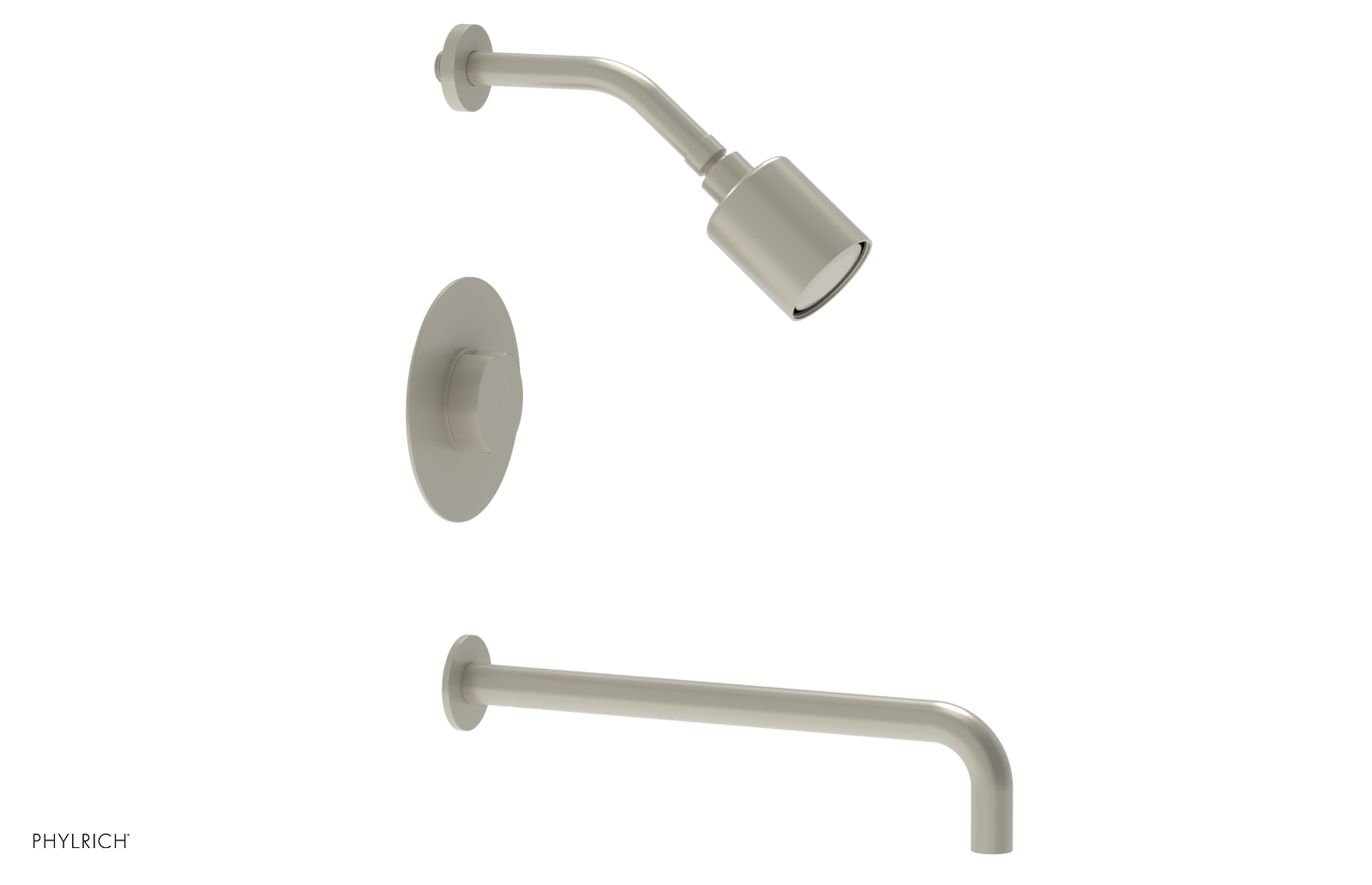 CIRC 14" Pressure Balance Tub and Shower Set - Round Handle 250-26-14