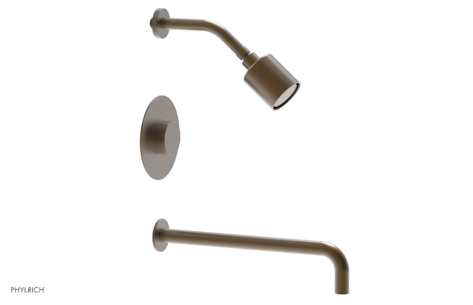 CIRC 14" Pressure Balance Tub and Shower Set - Round Handle 250-26-14