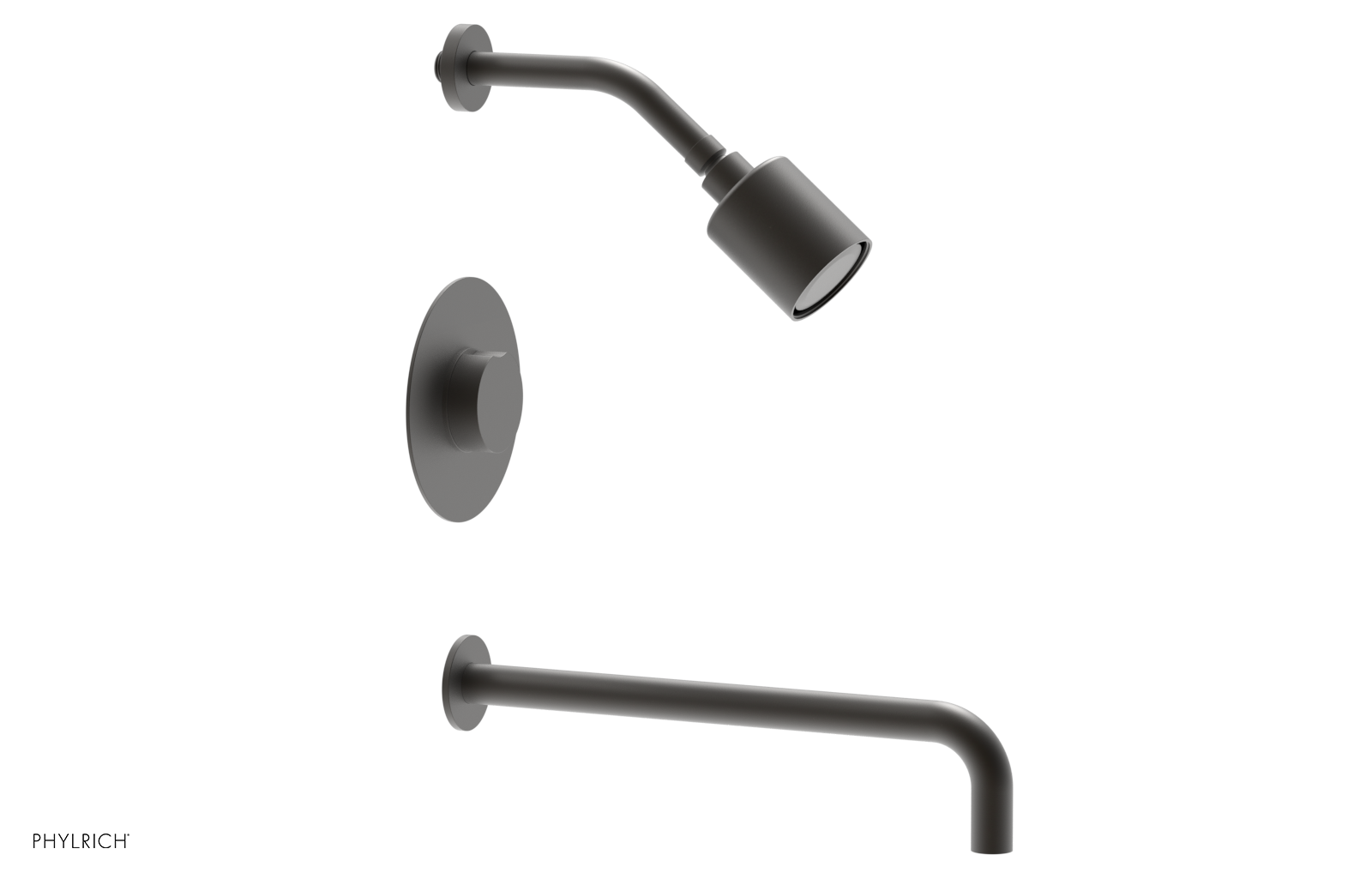 CIRC 14" Pressure Balance Tub and Shower Set - Round Handle 250-26-14