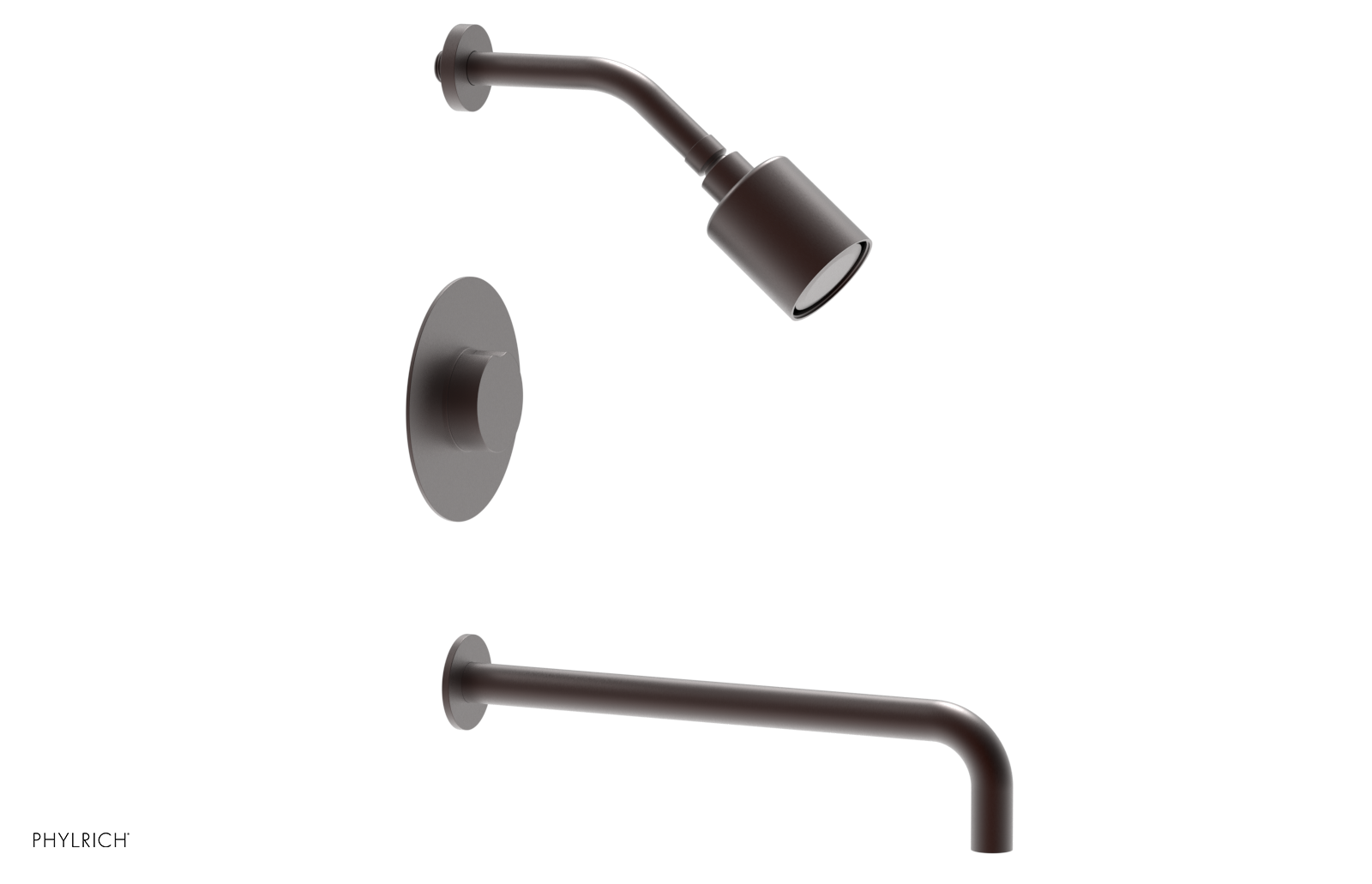 CIRC 14" Pressure Balance Tub and Shower Set - Round Handle 250-26-14