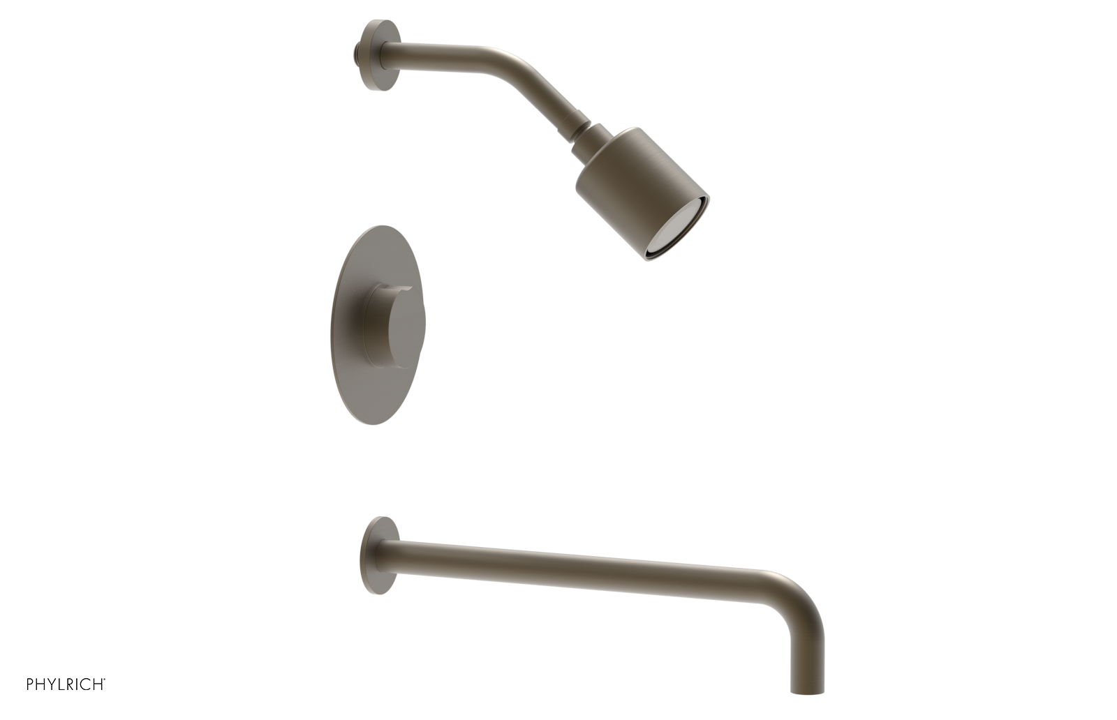CIRC 14" Pressure Balance Tub and Shower Set - Round Handle 250-26-14