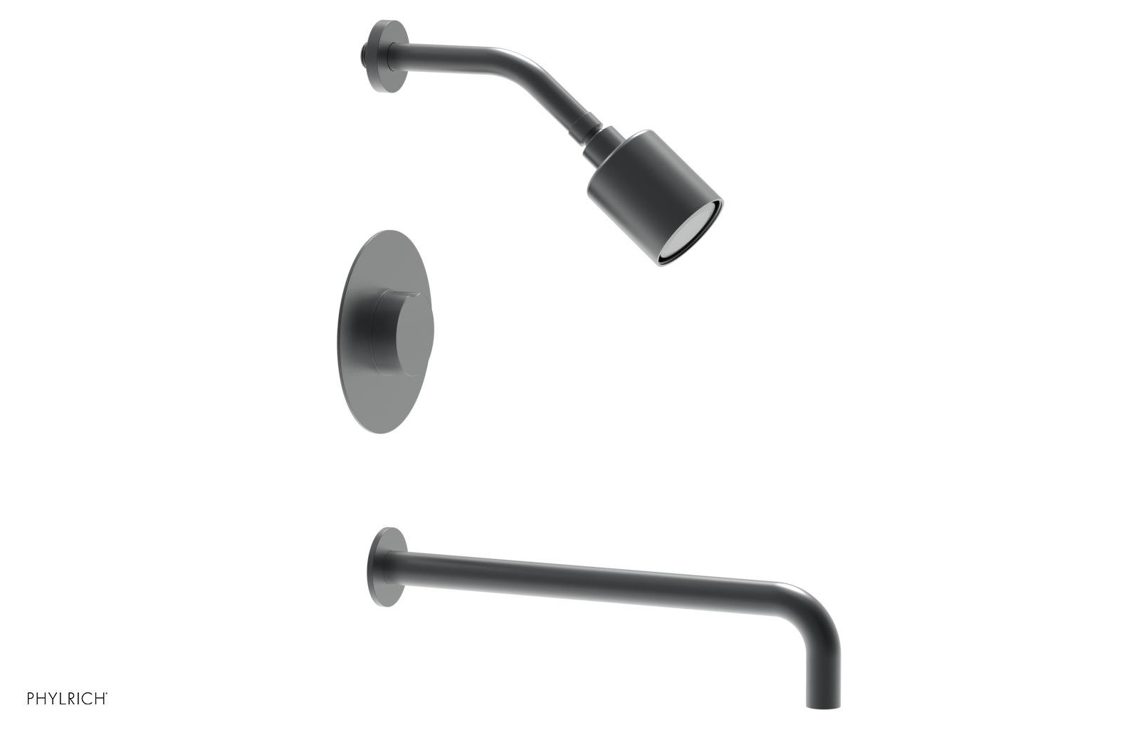 CIRC 14" Pressure Balance Tub and Shower Set - Round Handle 250-26-14