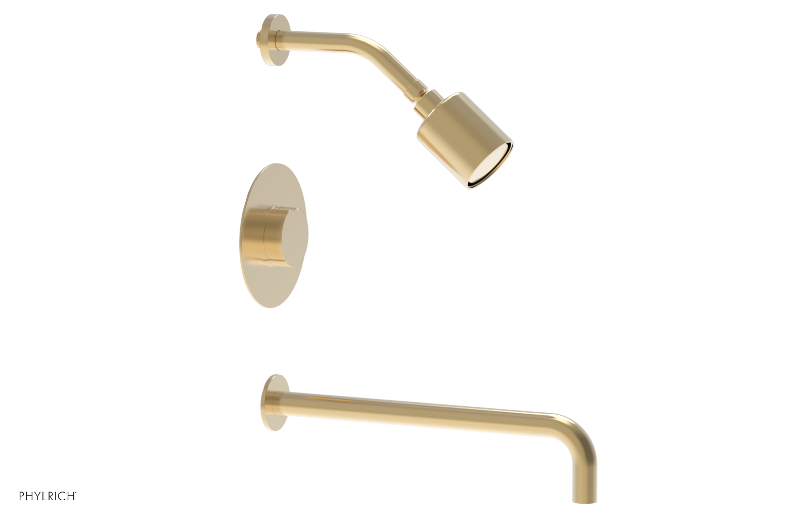 CIRC 14" Pressure Balance Tub and Shower Set - Round Handle 250-26-14