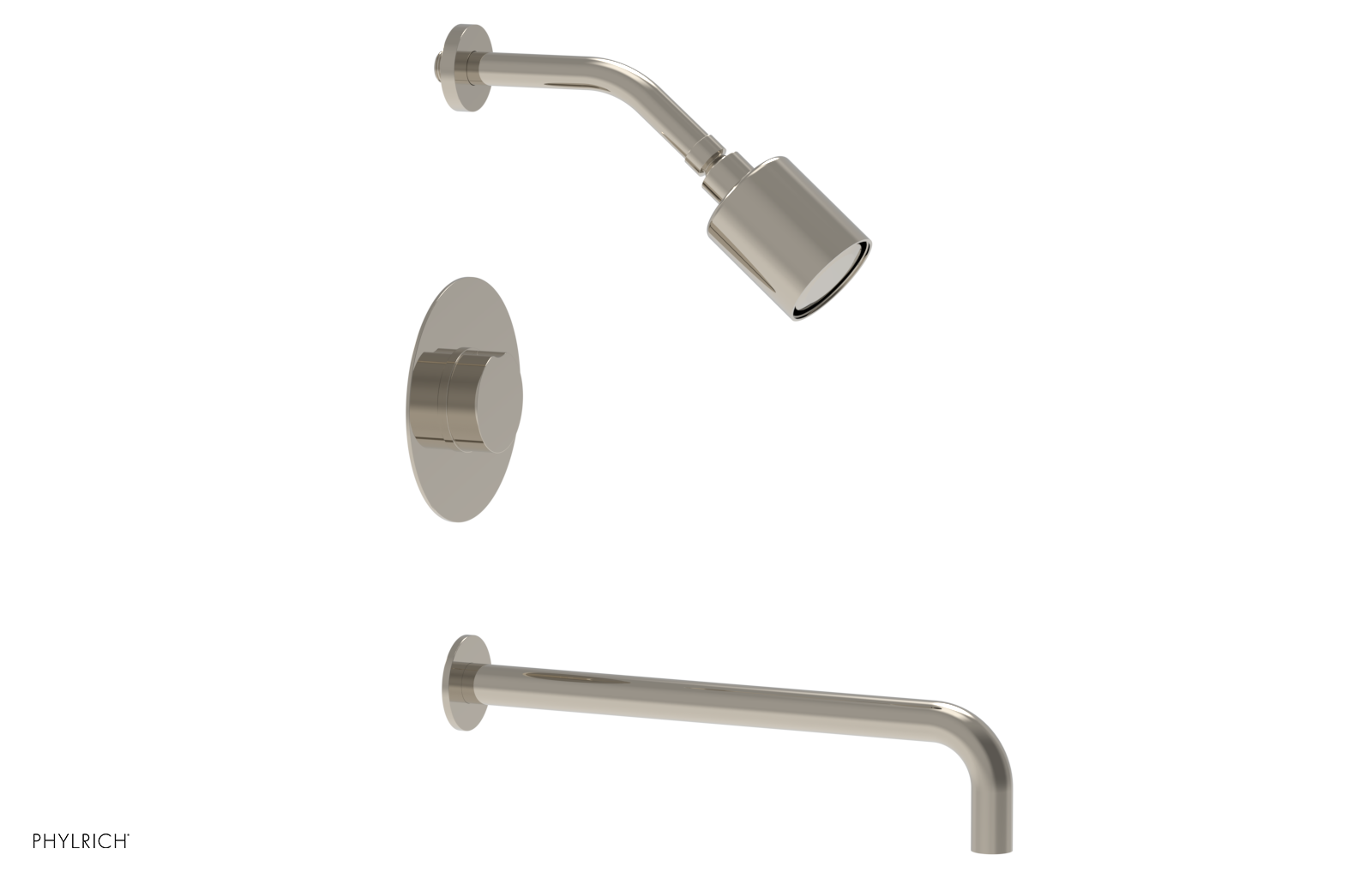 CIRC 14" Pressure Balance Tub and Shower Set - Round Handle 250-26-14