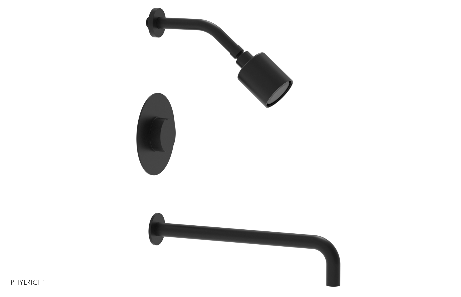 CIRC 14" Pressure Balance Tub and Shower Set - Round Handle 250-26-14