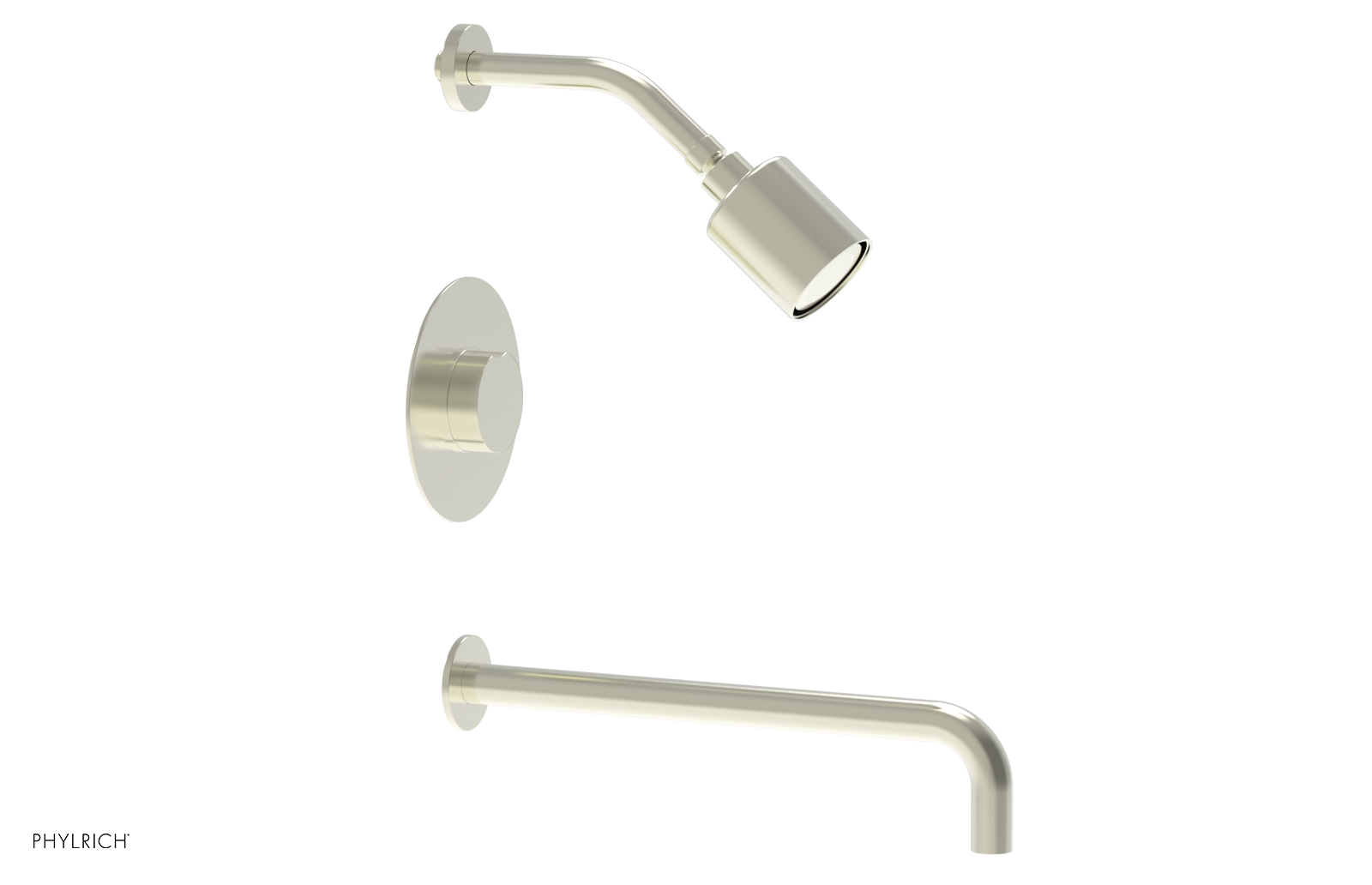 CIRC 14" Pressure Balance Tub and Shower Set - Round Handle 250-26-14