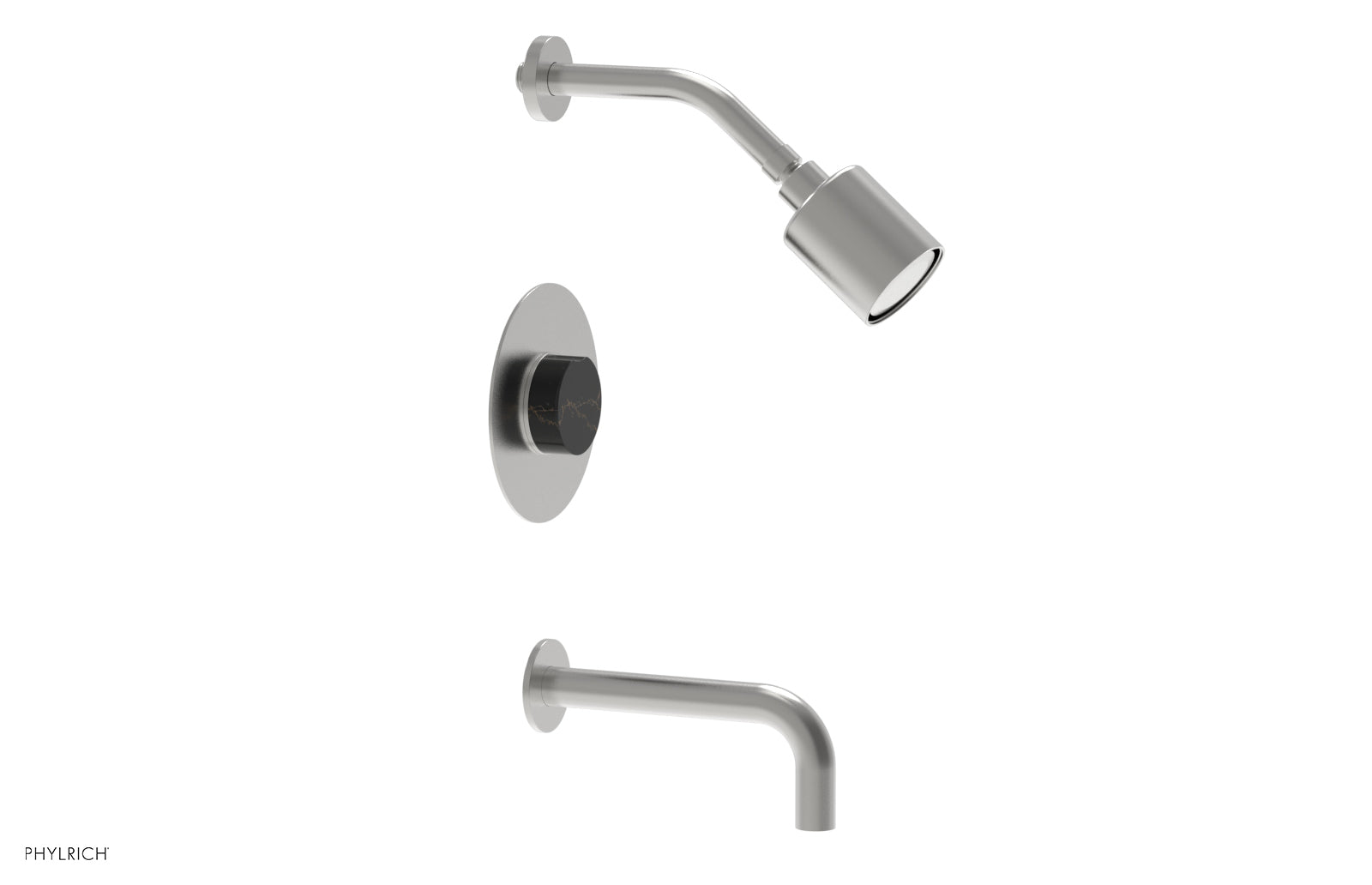 CIRC Pressure Balance Tub and Shower Set - Marble Handle 250-28