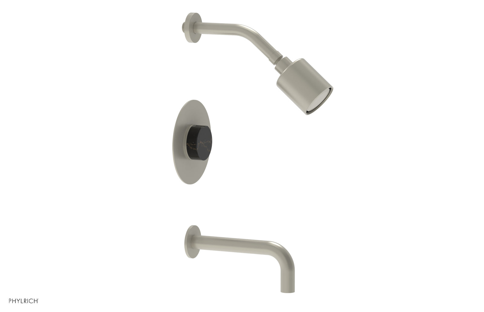 CIRC Pressure Balance Tub and Shower Set - Marble Handle 250-28