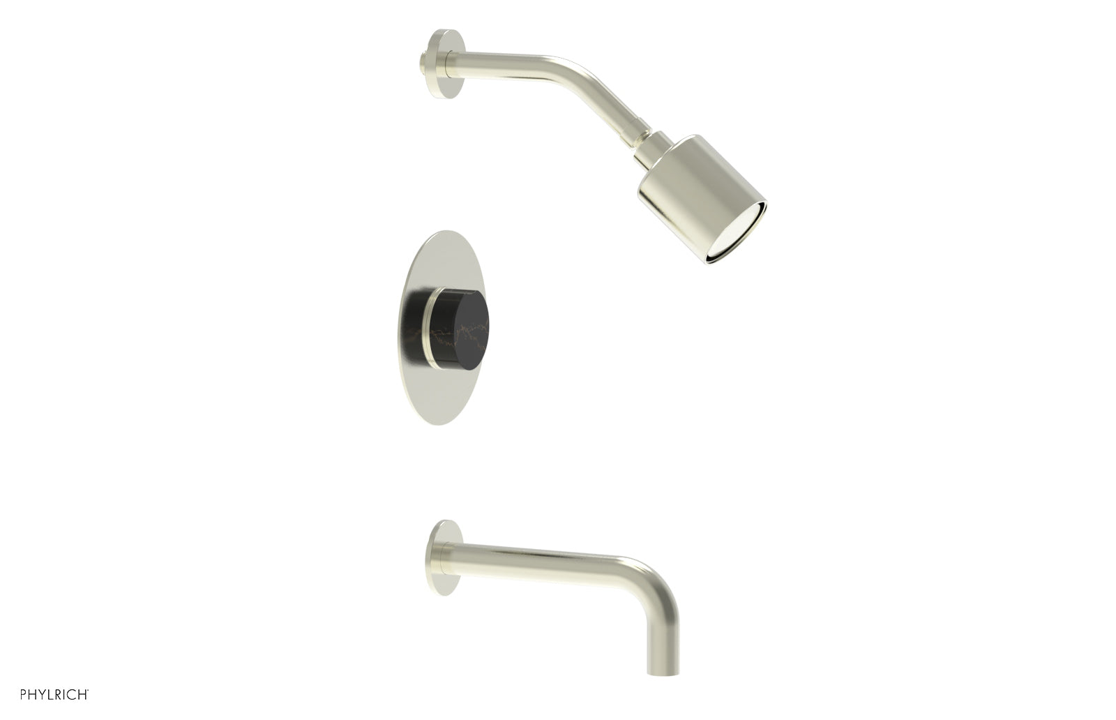 CIRC Pressure Balance Tub and Shower Set - Marble Handle 250-28