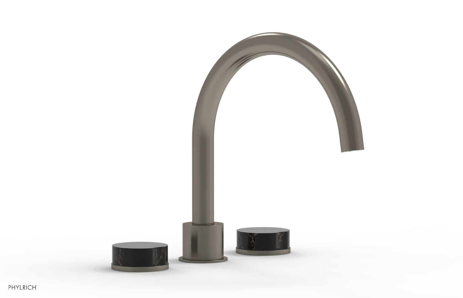 CIRC - Deck Tub Set - High Spout Marble Handles 250-42