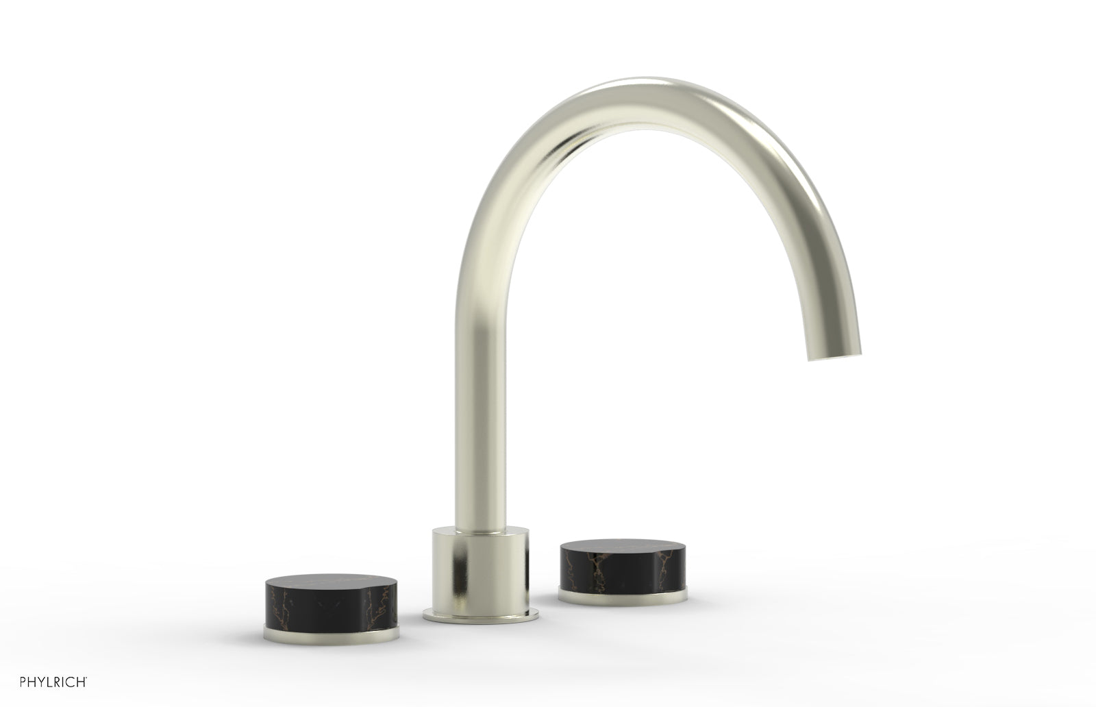 CIRC - Deck Tub Set - High Spout Marble Handles 250-42