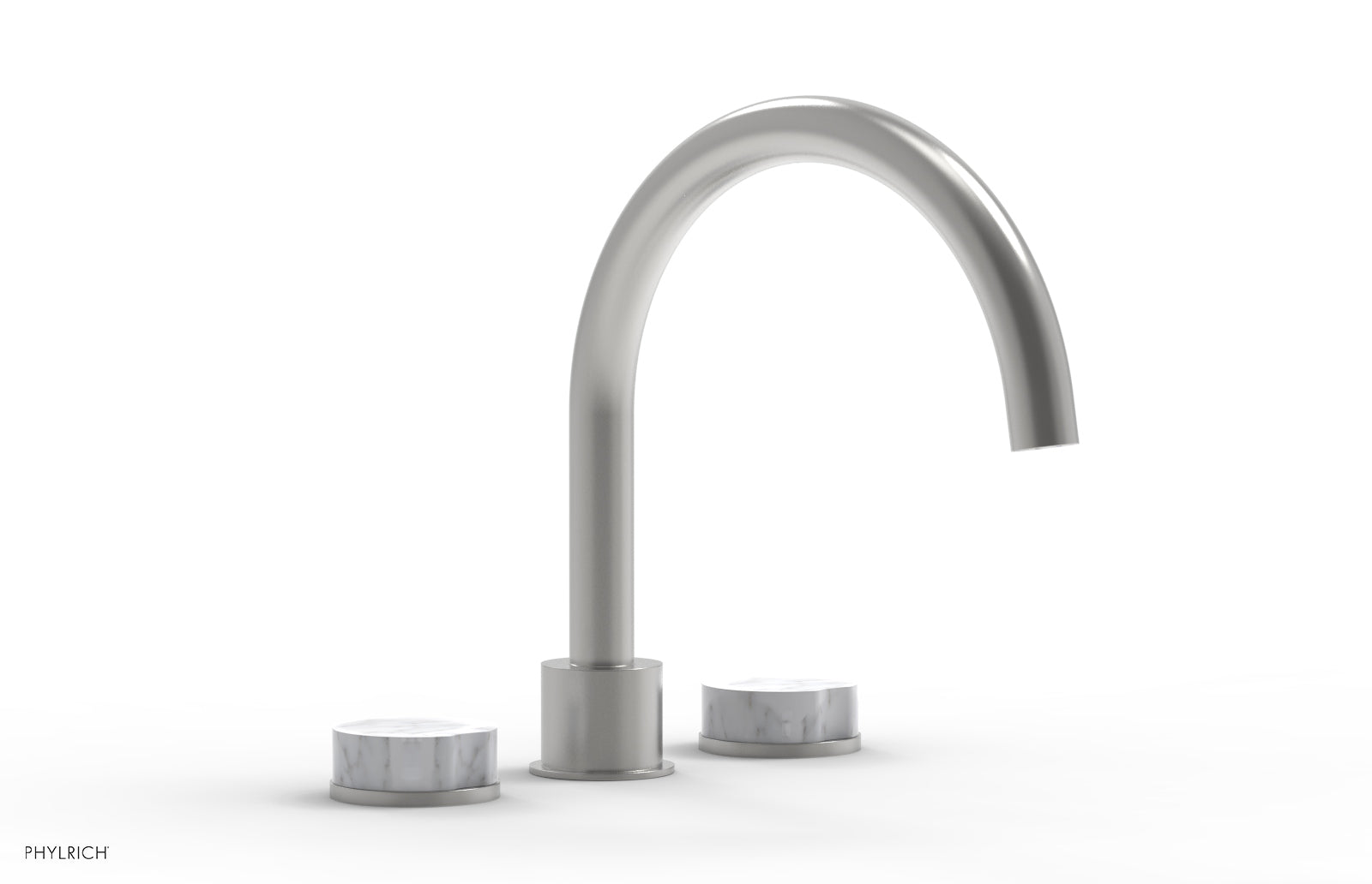 CIRC - Deck Tub Set - High Spout Marble Handles 250-42