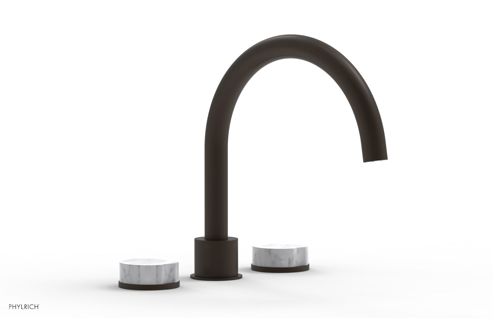 CIRC - Deck Tub Set - High Spout Marble Handles 250-42