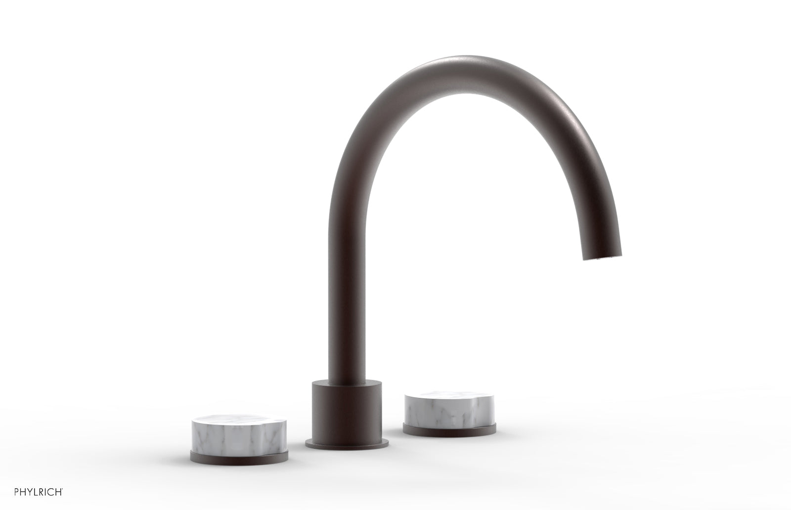 CIRC - Deck Tub Set - High Spout Marble Handles 250-42