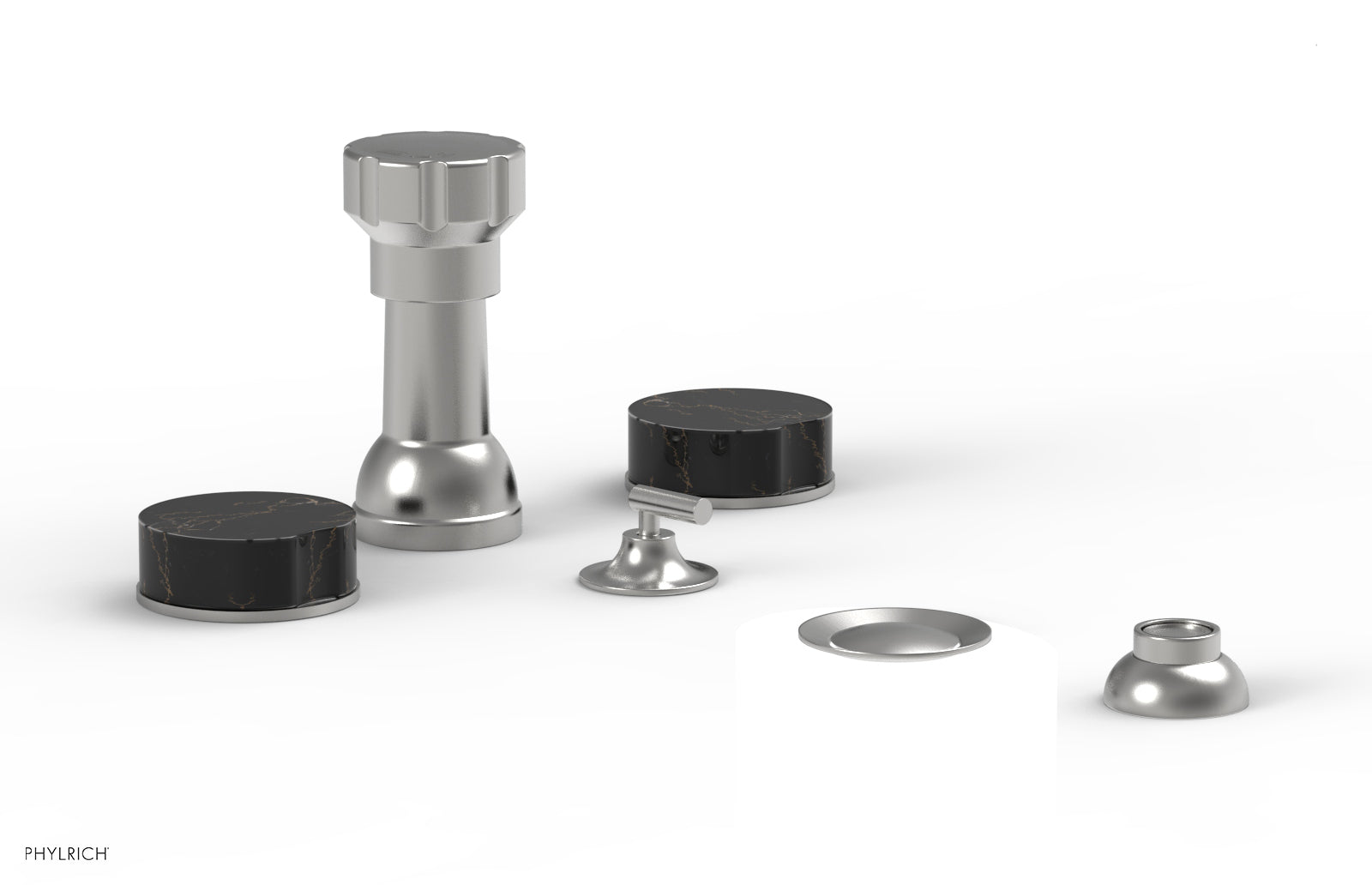 CIRC - Four Hole Bidet Set - Marble Handles 250-62